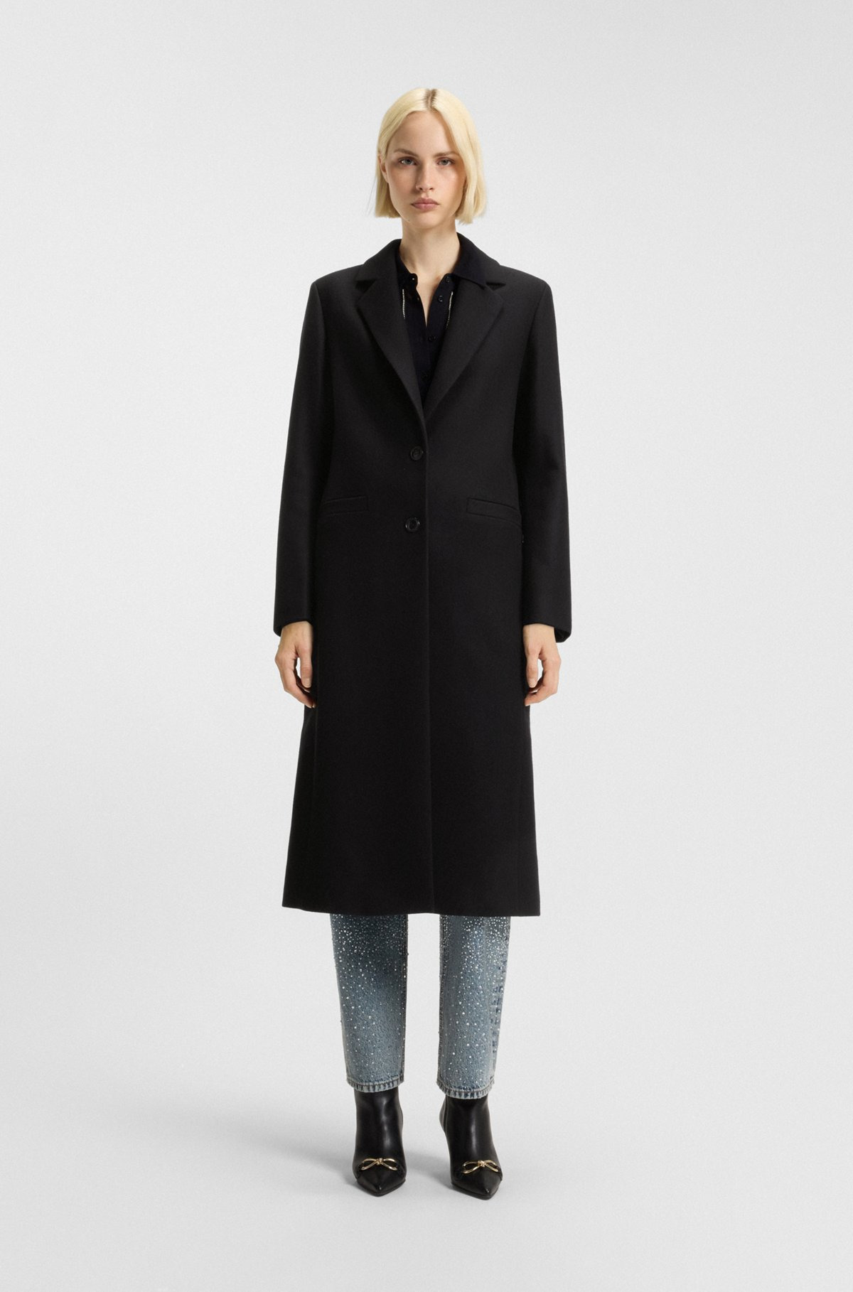 RELAXED-FIT COAT IN A WOOL BLEND - 2