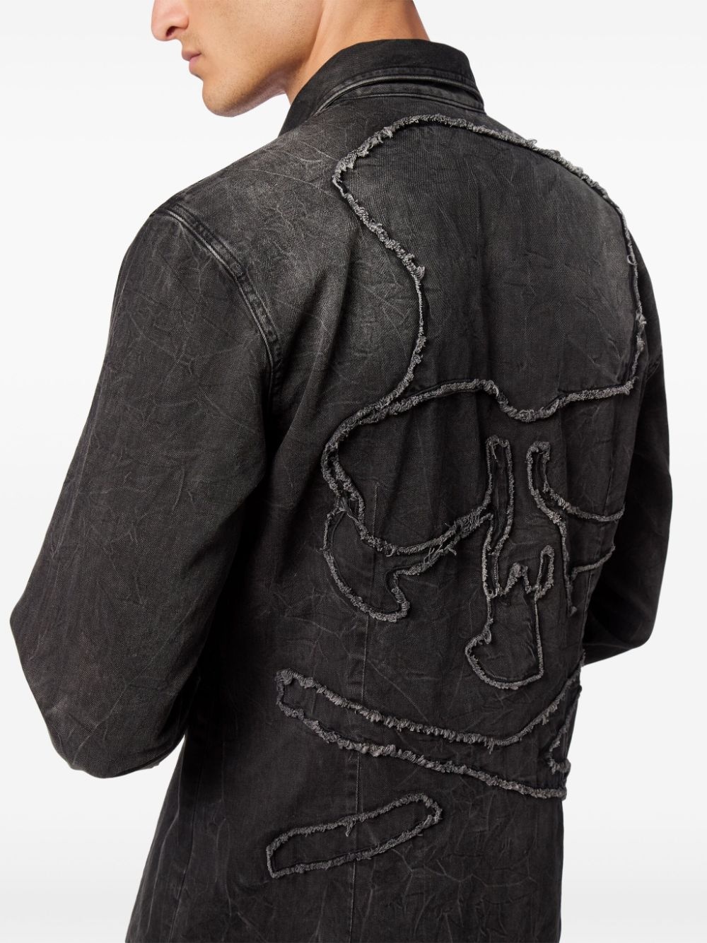 Skull & Bones denim shirt - 5
