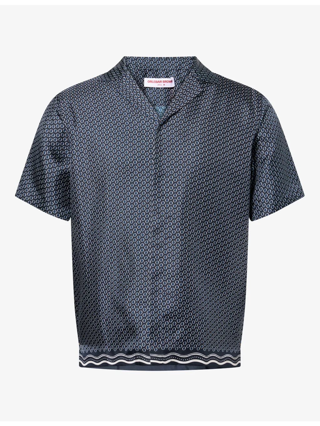 Maitan Graphic-Pattern Silk Shirt - 1