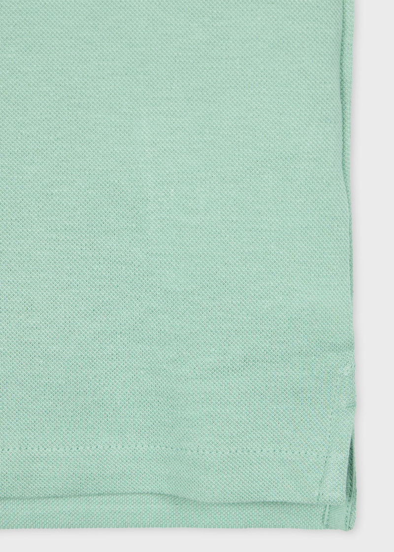 Paul Smith Sea Green Zebra Logo Polo Shirt With Contrast Tipping outlook