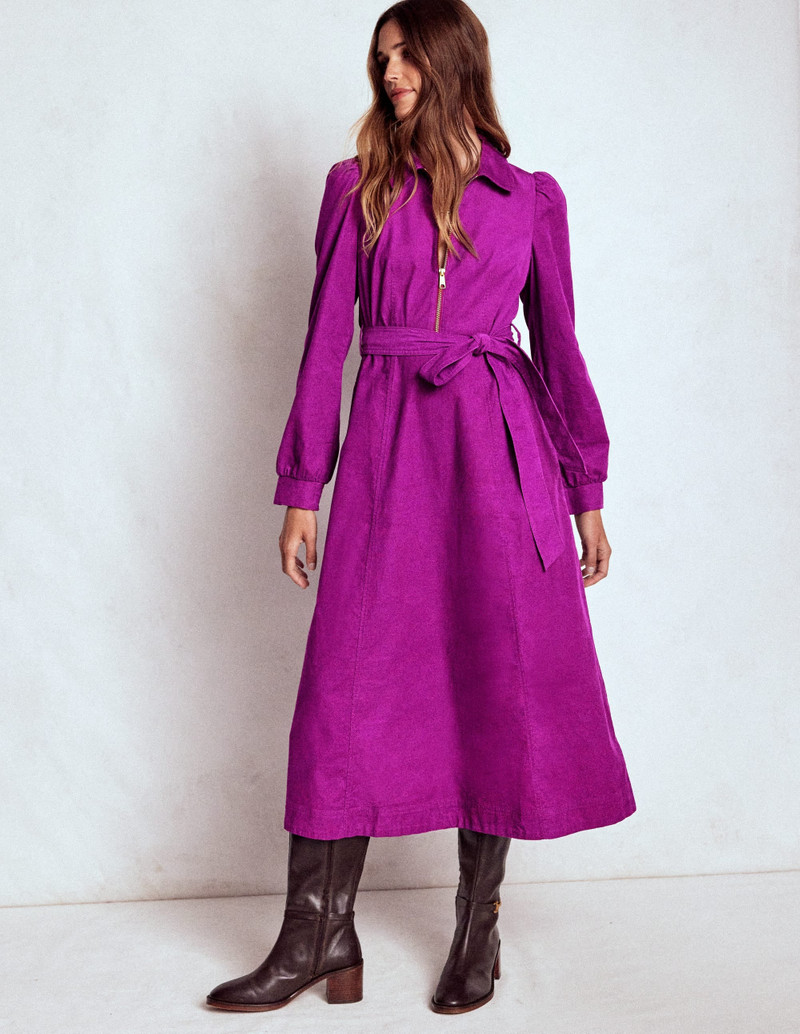 Adelaide Zip Cord Midi Dress-Regal Purple 5