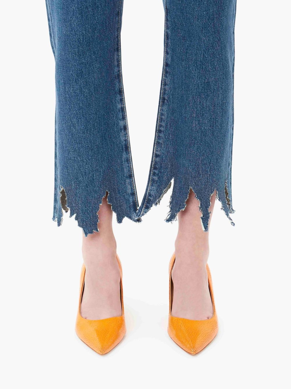 LASERCUT CROPPED JEANS - 5