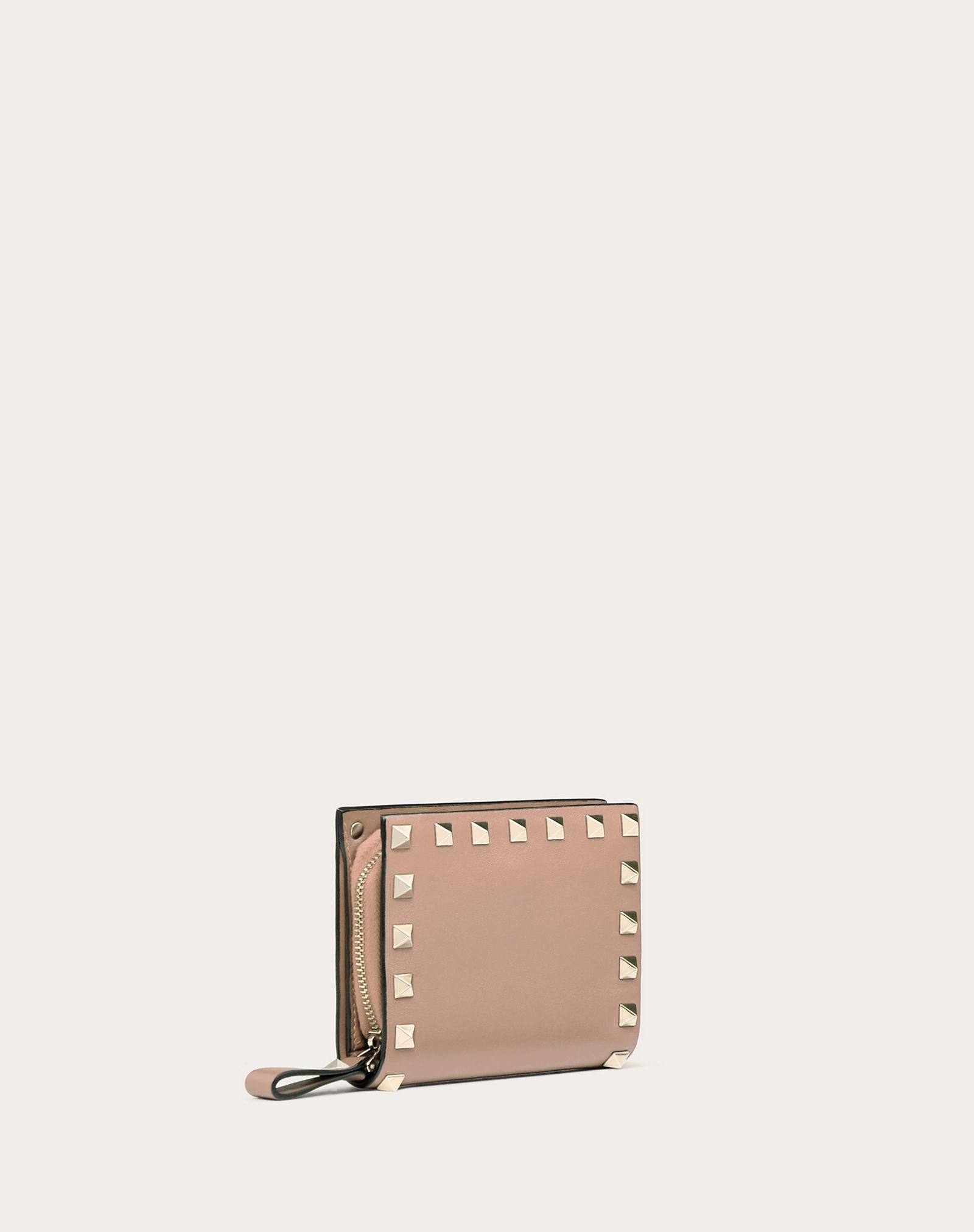 Small Rockstud Calfskin Wallet - 4