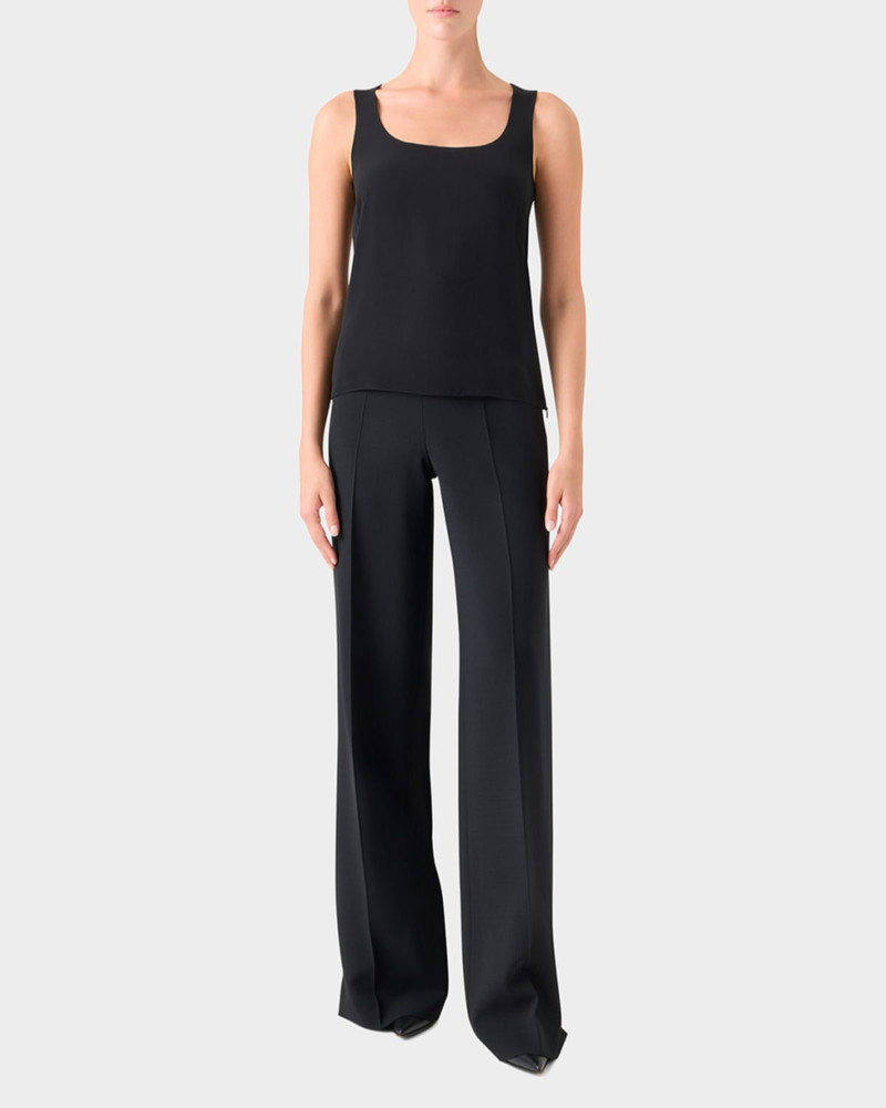 AKRIS Double-Face Wool Bootcut Trousers outlook