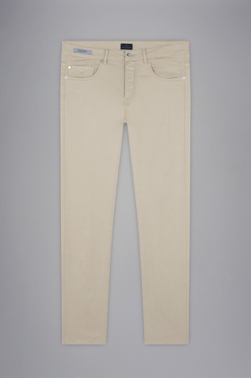 CHINO TENCEL COTTON STRETCH 5 POCKETS TROUSERS 1