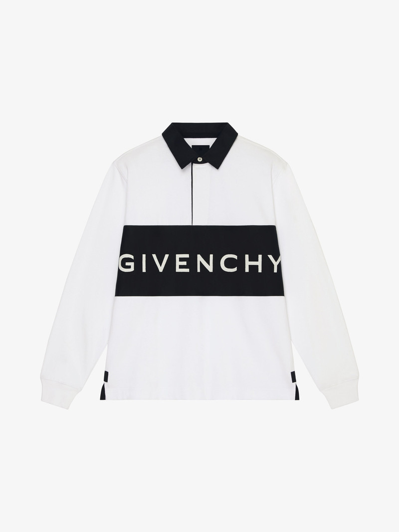 RUGBY POLO SHIRT IN EMBROIDERED JERSEY 1