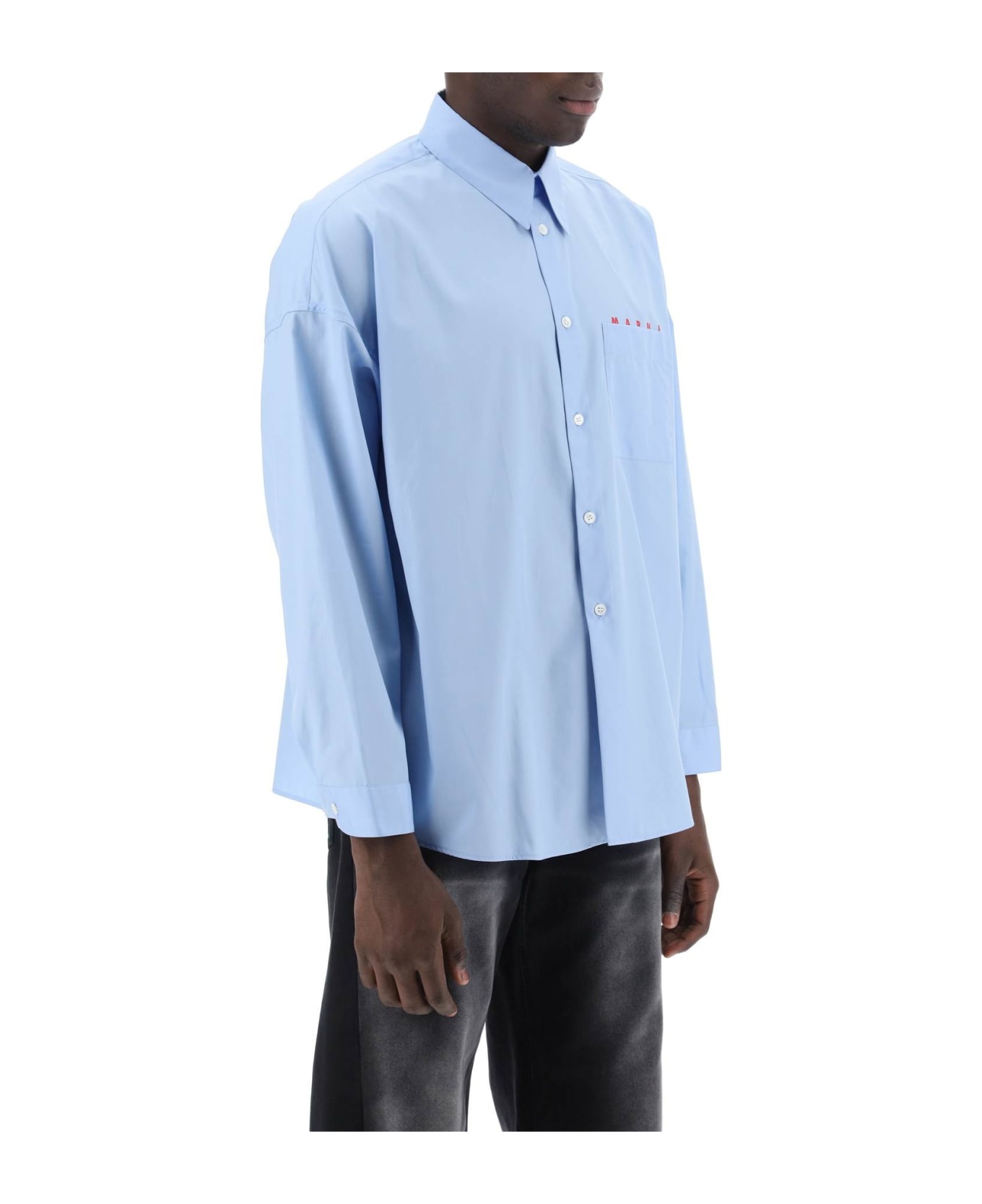 Boxy Shirt With Italian Collar - 2