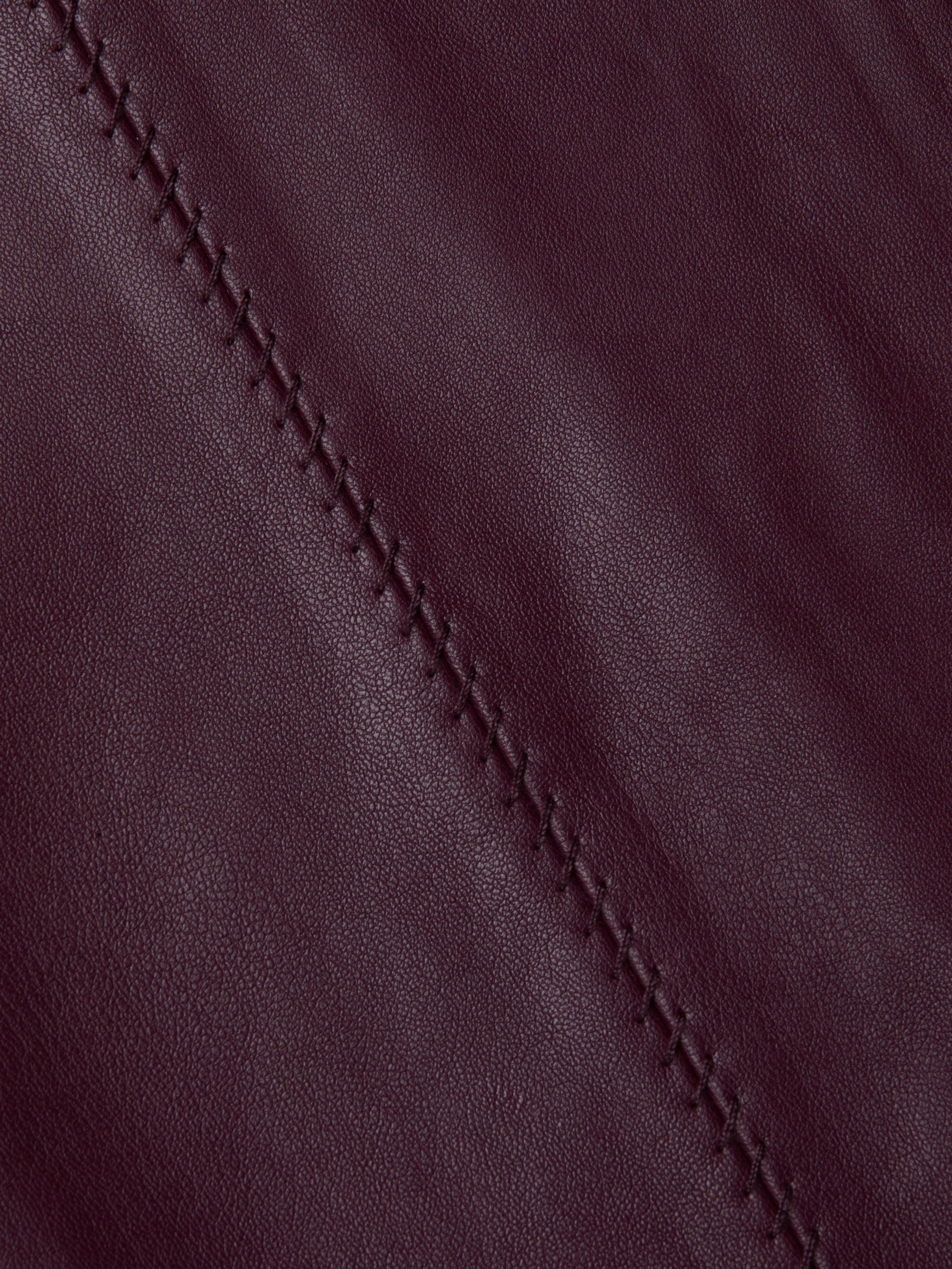 Arlette Vegan Leather Midi Skirt - 7