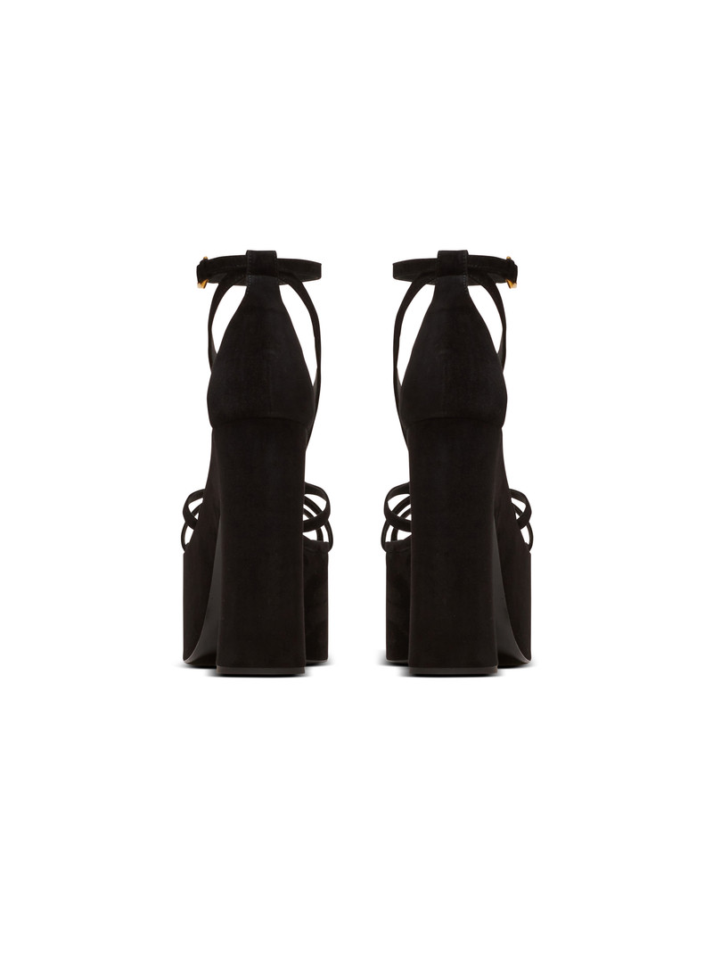 Cam suede platform sandals 4
