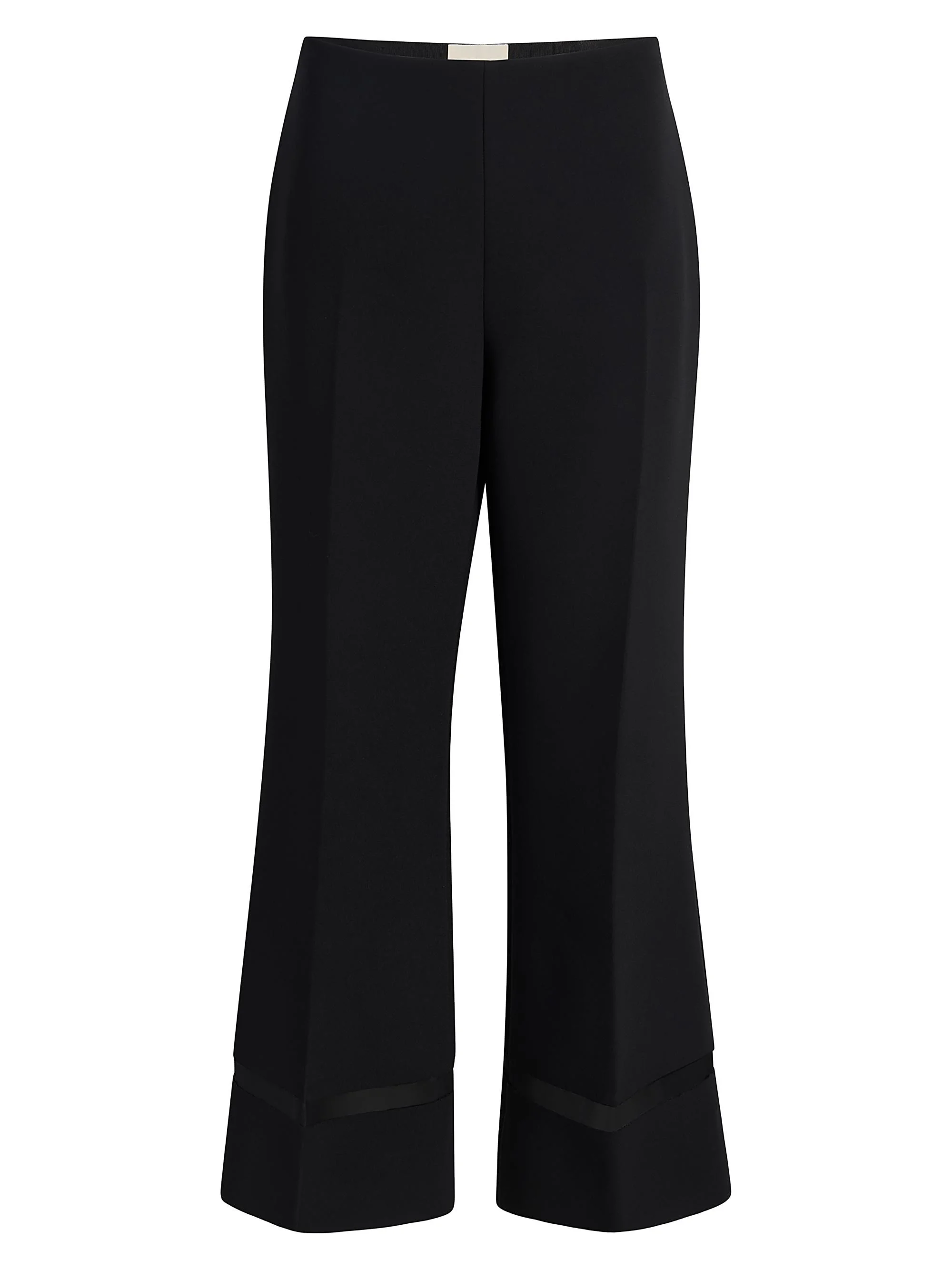 Women's Wallace Mesh-Panel Wide-Leg Pants - Black - 1