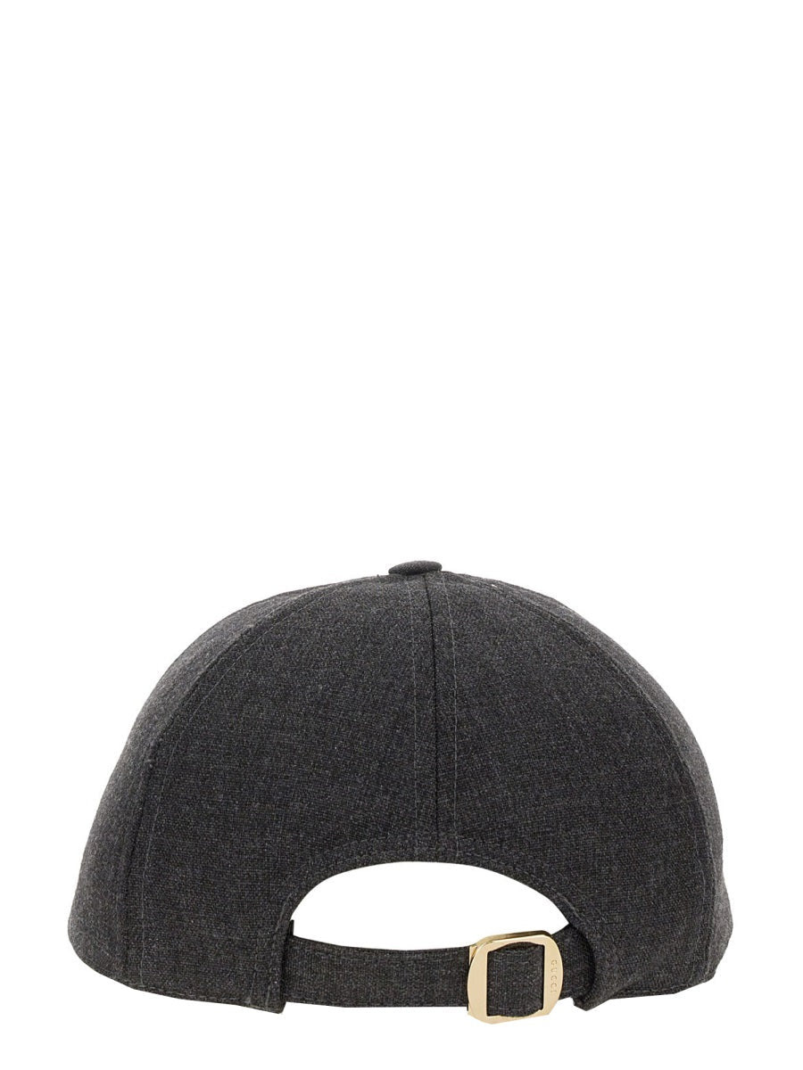 Gucci Men Baseball Hat With Web Band - 2