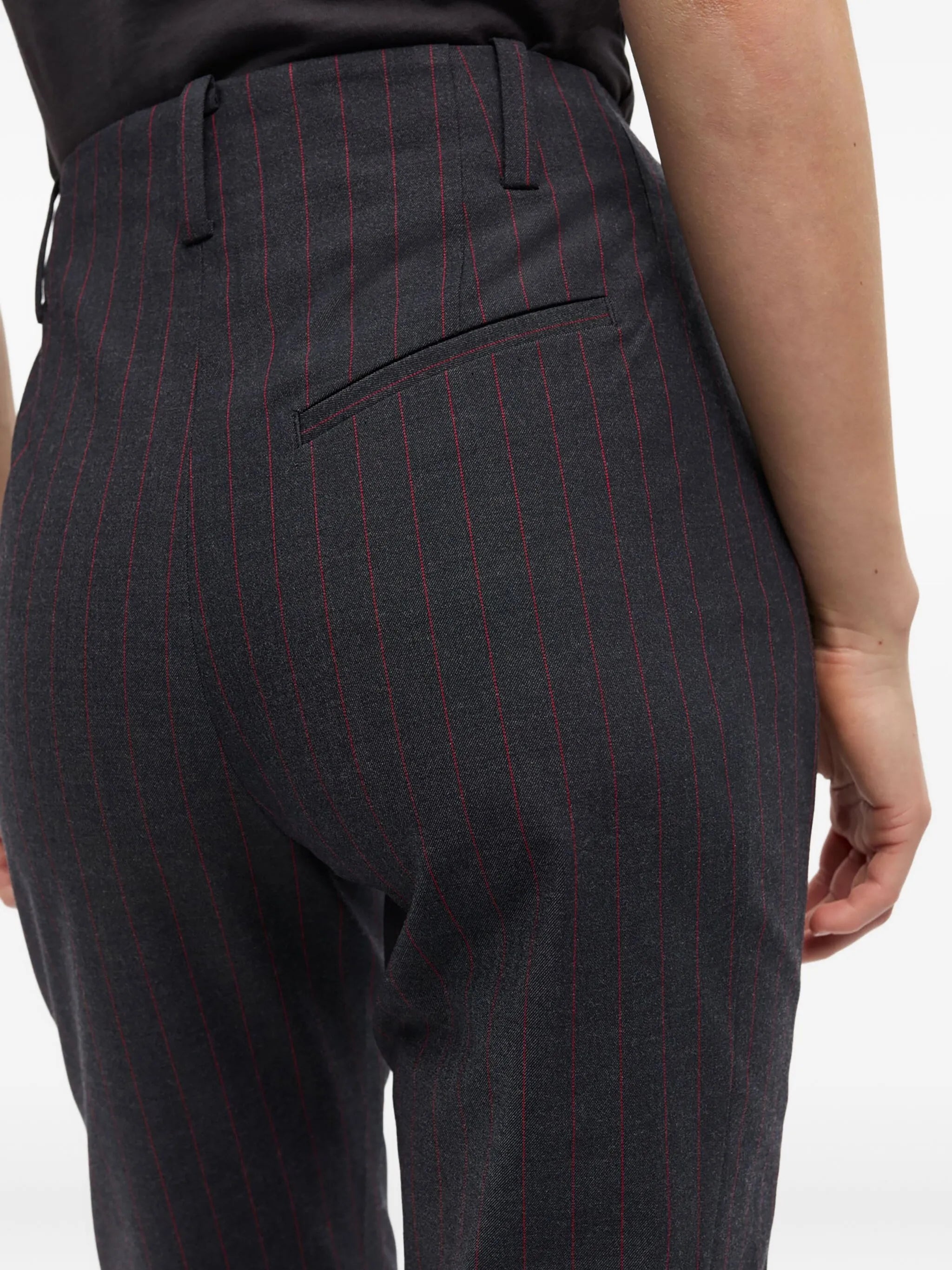 Ganni Pinstriped Trousers - 4