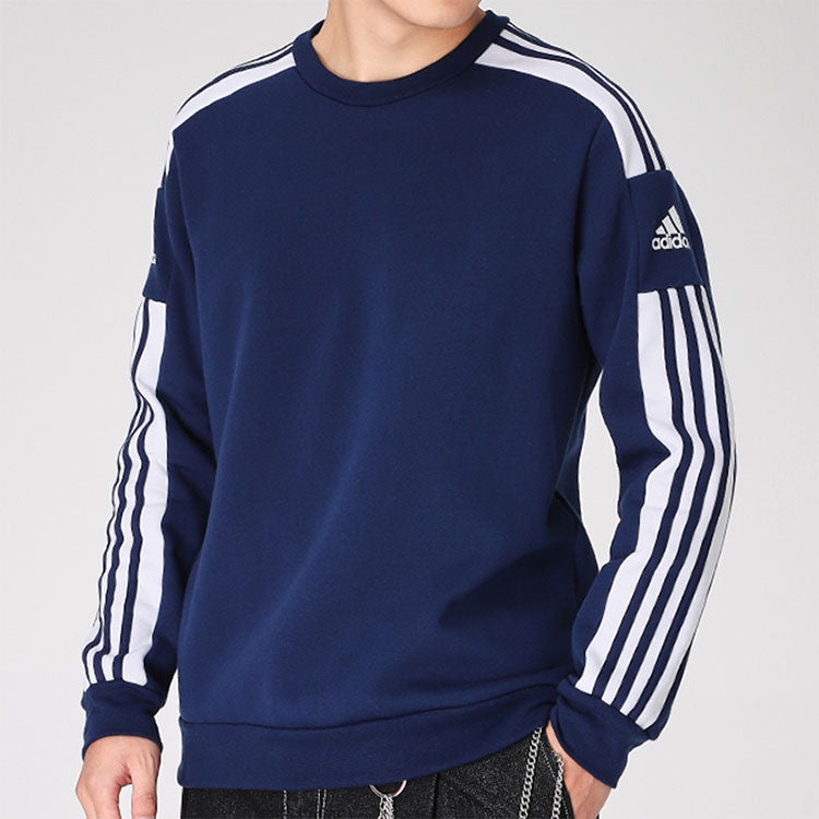 adidas Round Neck Pullover Long Sleeves Blue GT6639 - 4