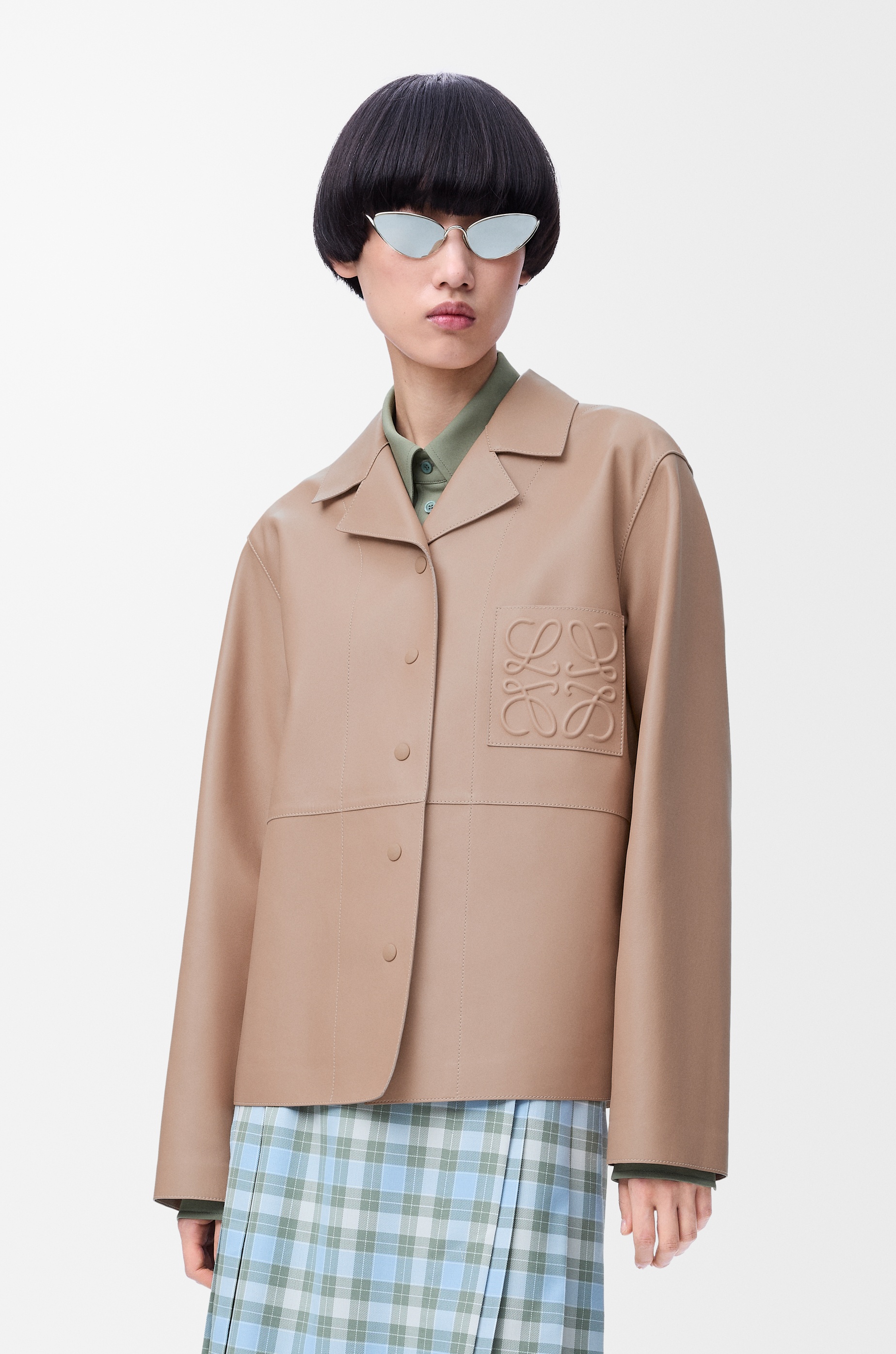 Pyjama blouse in nappa lambskin - 3