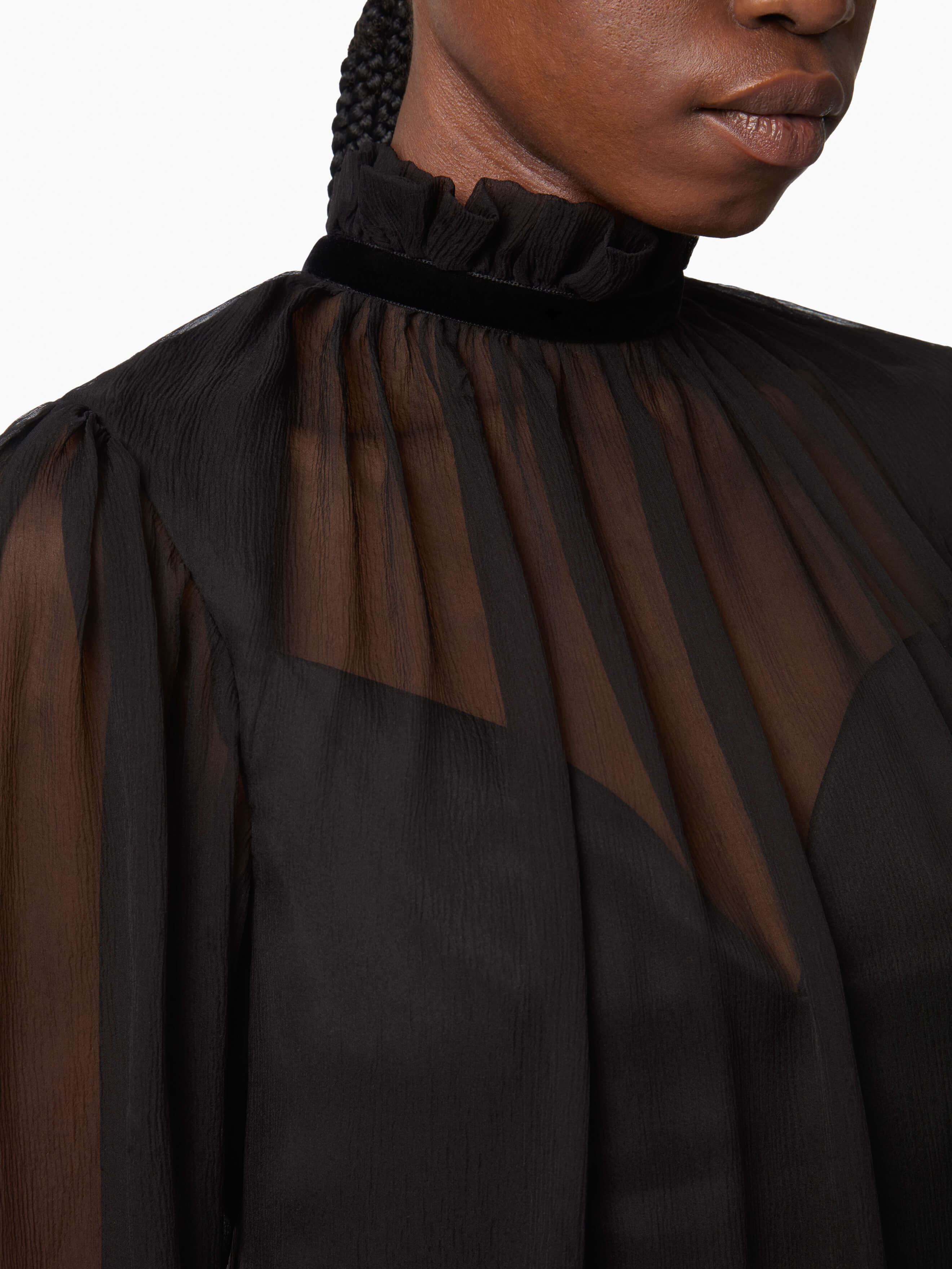 Crinkled Silk Midi Dress - 3