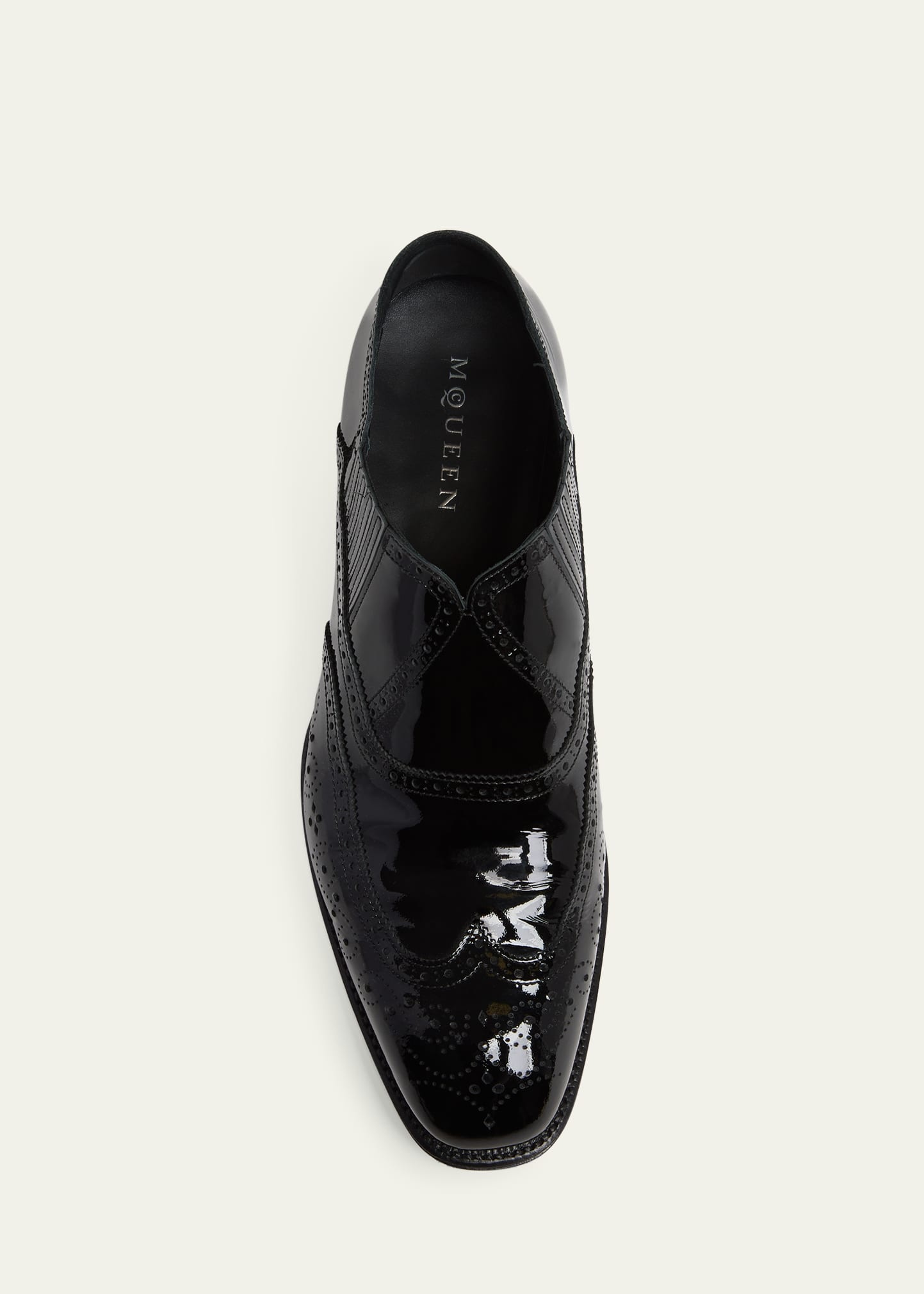 Men's Jermyn Wingtip Brogue Leather Venetian Loafers - 5