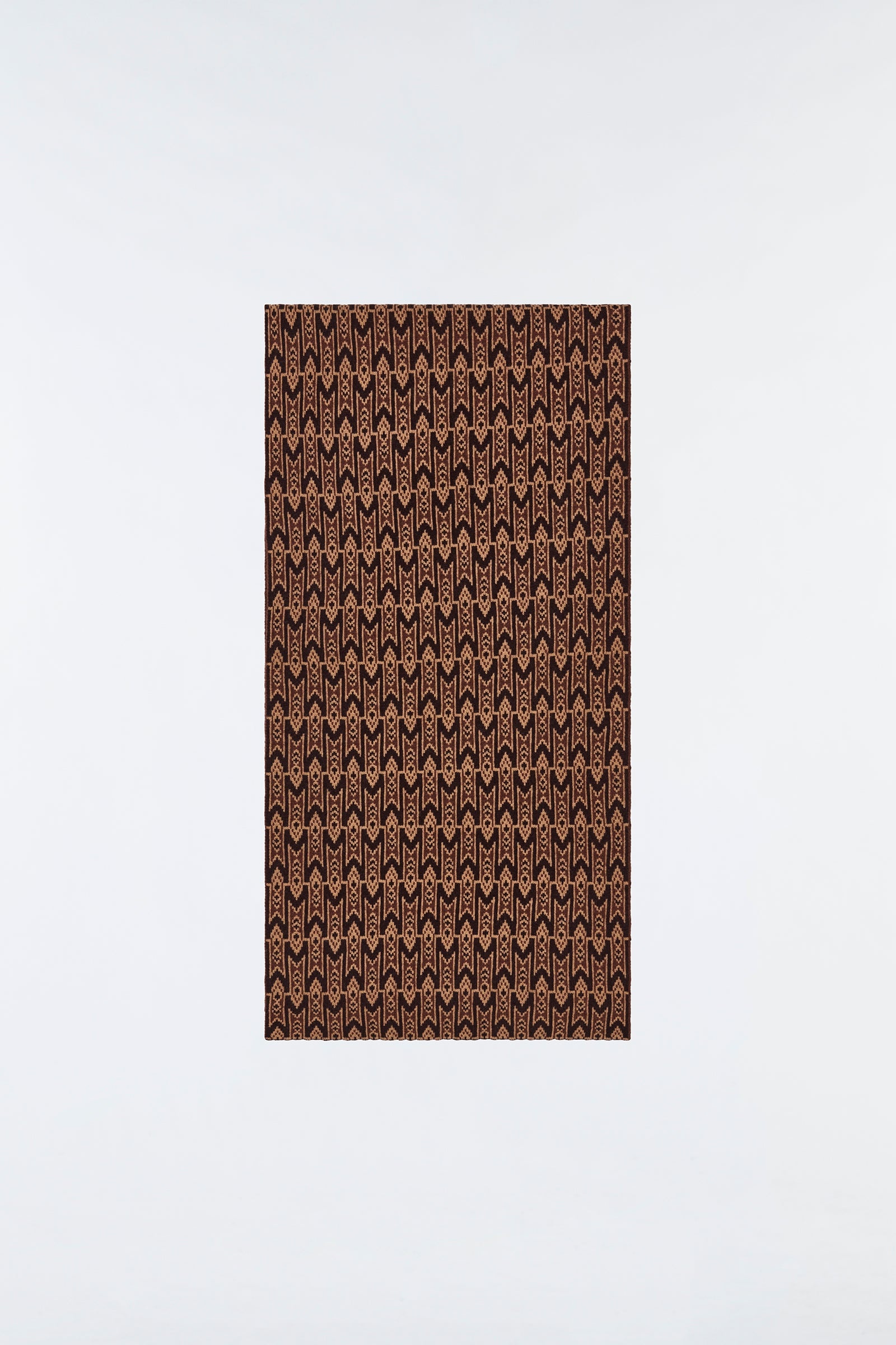 JUNO 2-in-1 merino blend monogram logo scarf - 1