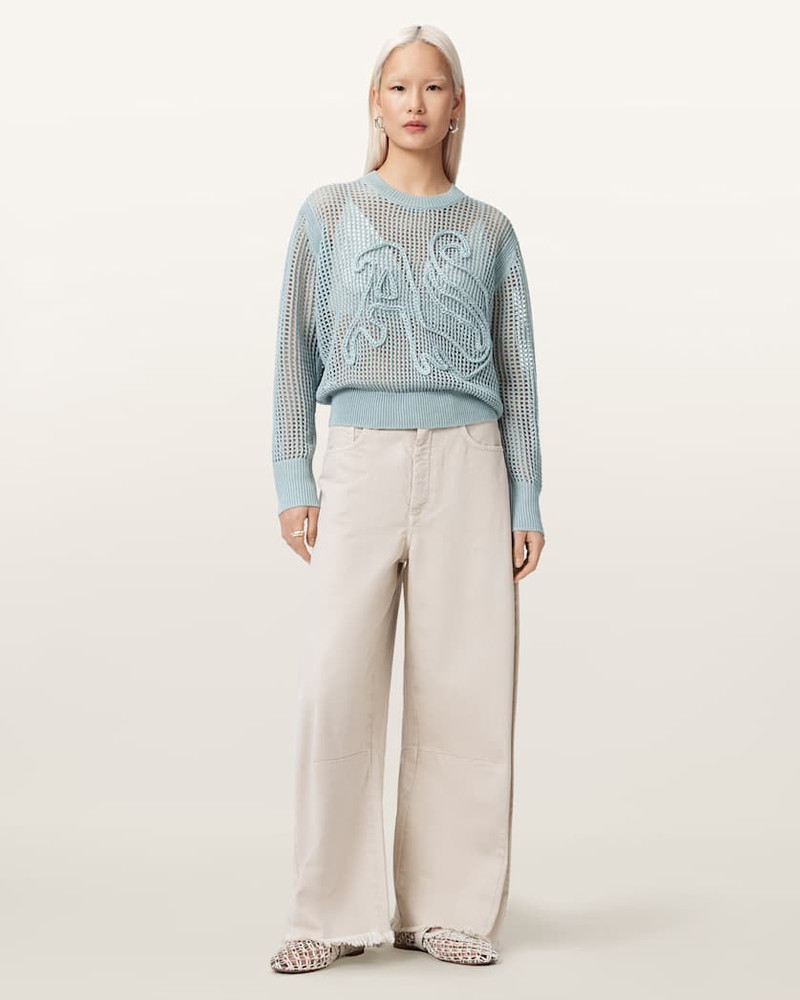 RAELYN RELAXED FIT OPEN STITCH SWEATER 4