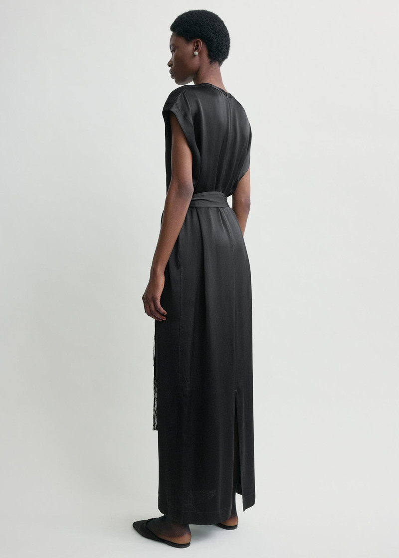 Crew satin dress black 4