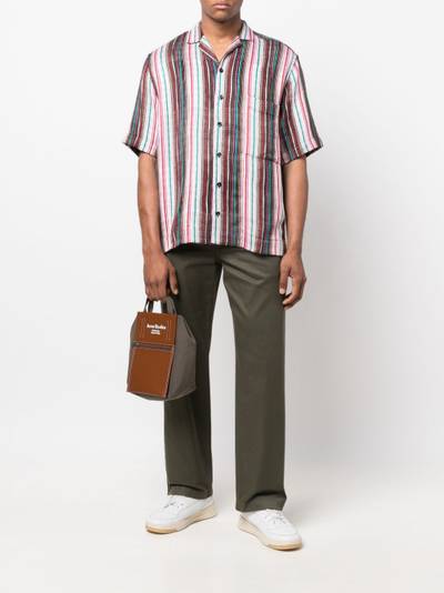 Song for the Mute striped short-sleeved shirt outlook