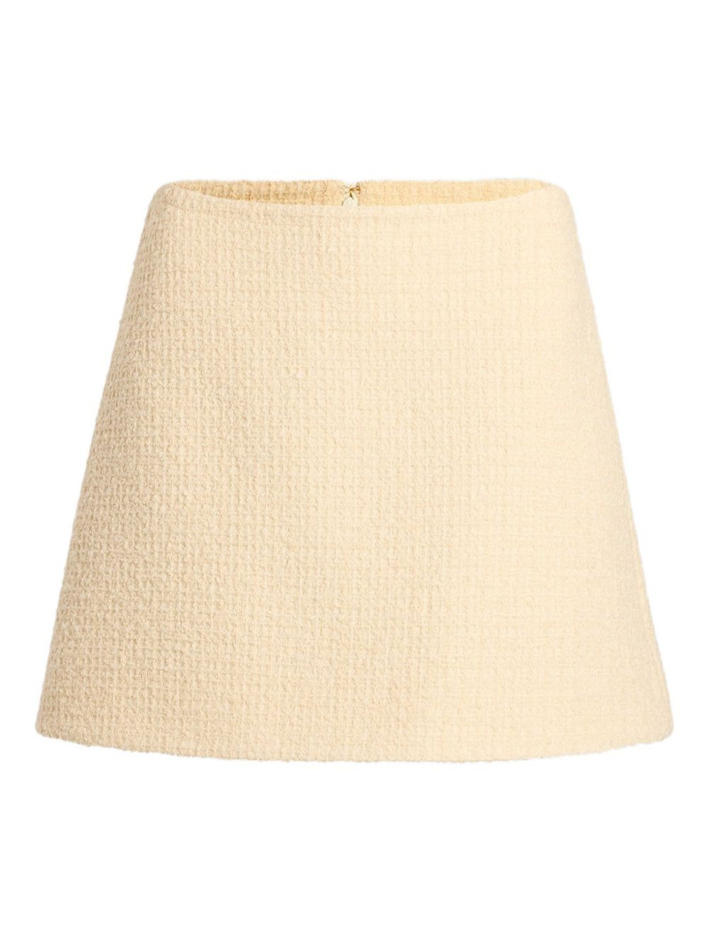 tweed A-line mini skirt 1