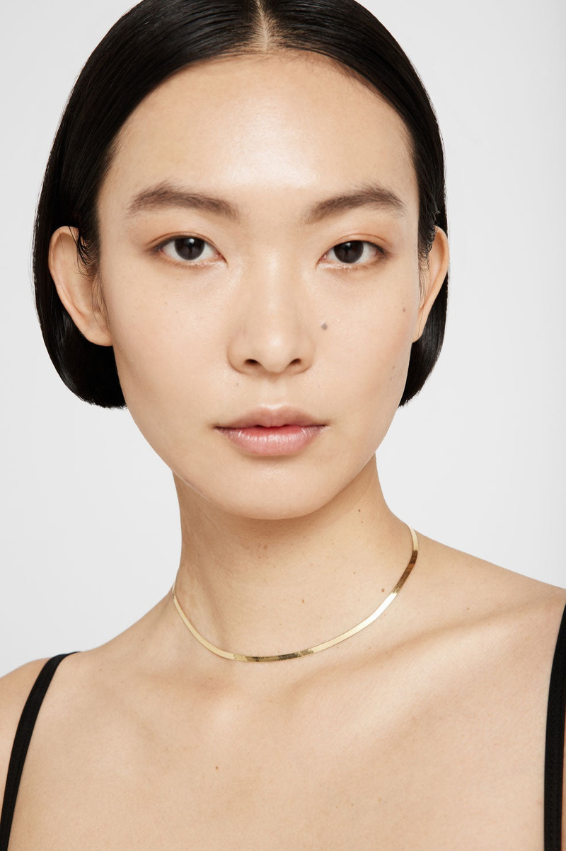 ANINE BING Ribbon Coil Necklace - 14k Gold outlook