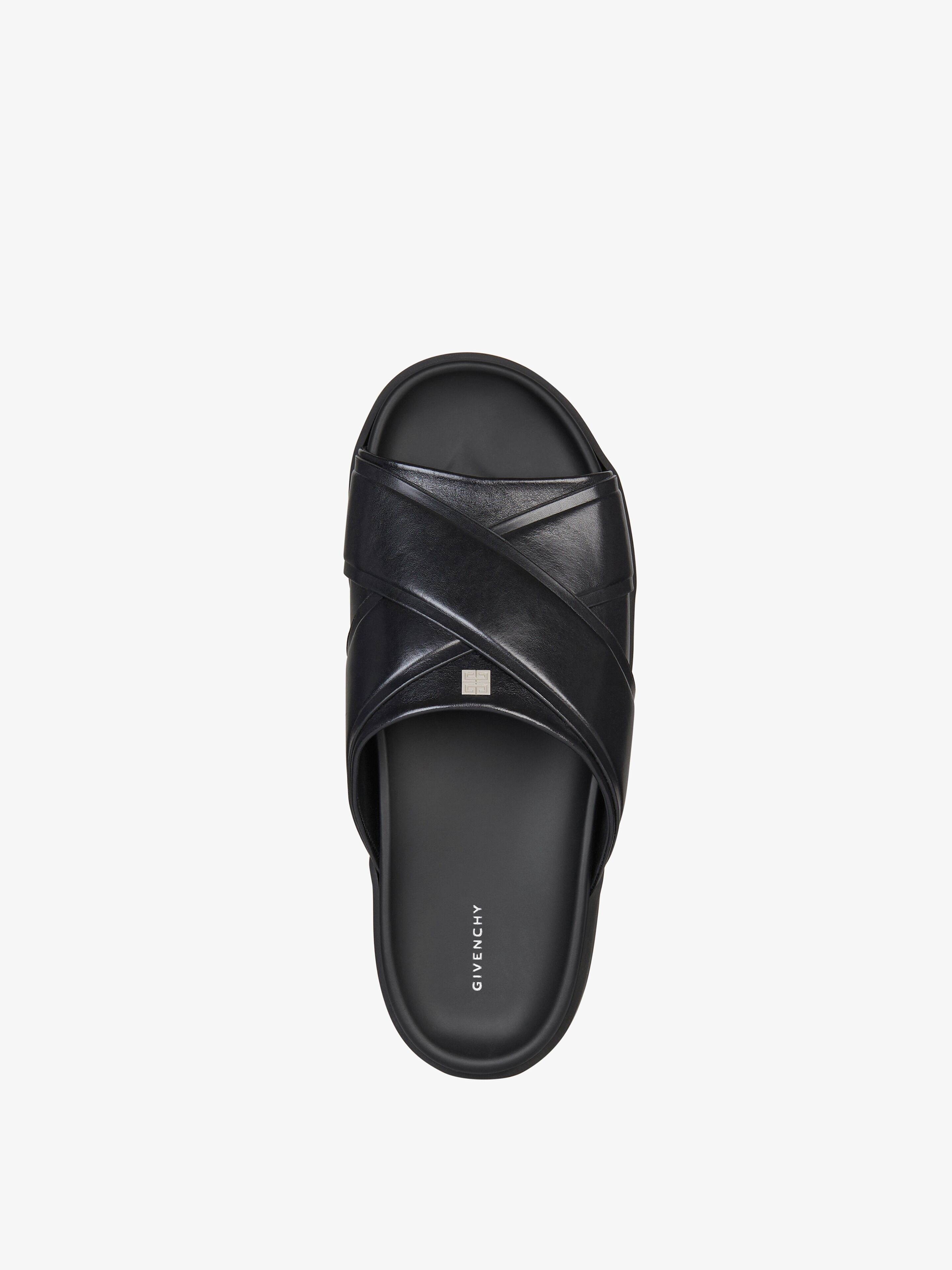 G PLAGE FLAT SANDALS IN LEATHER - 4