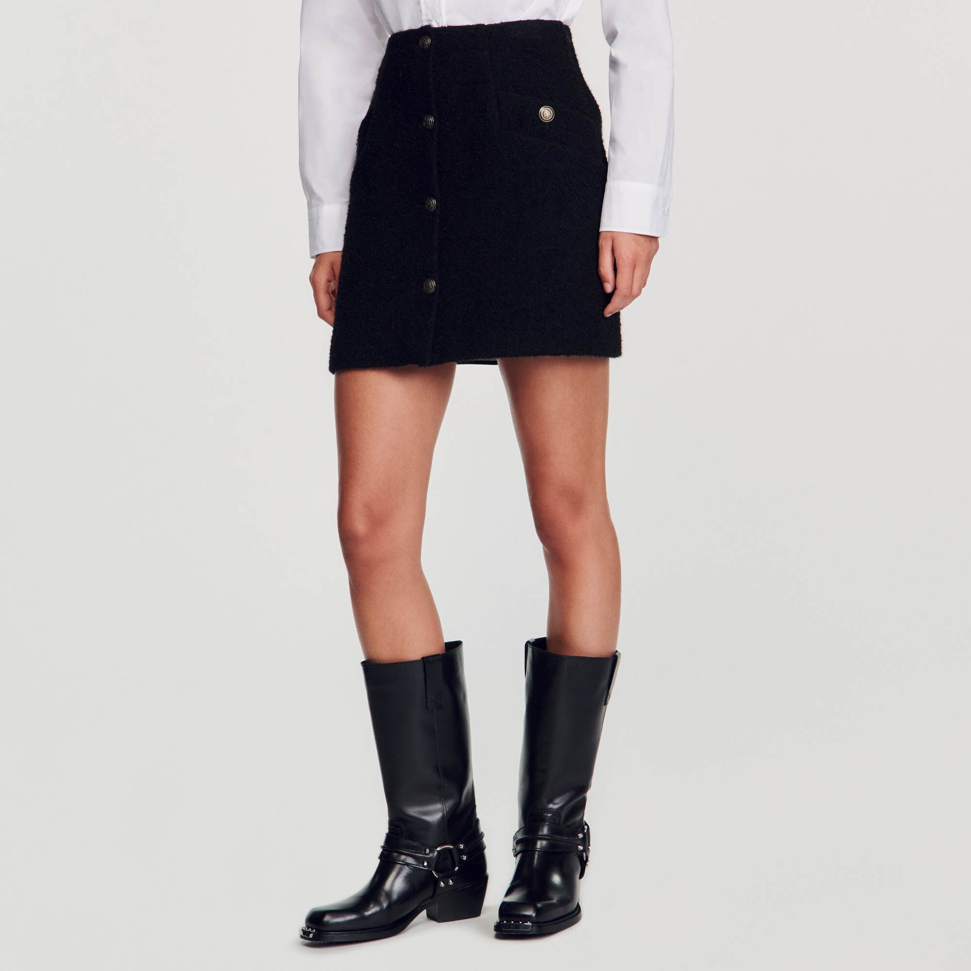 SHORT SKIRT WITH BUTTONS - 5