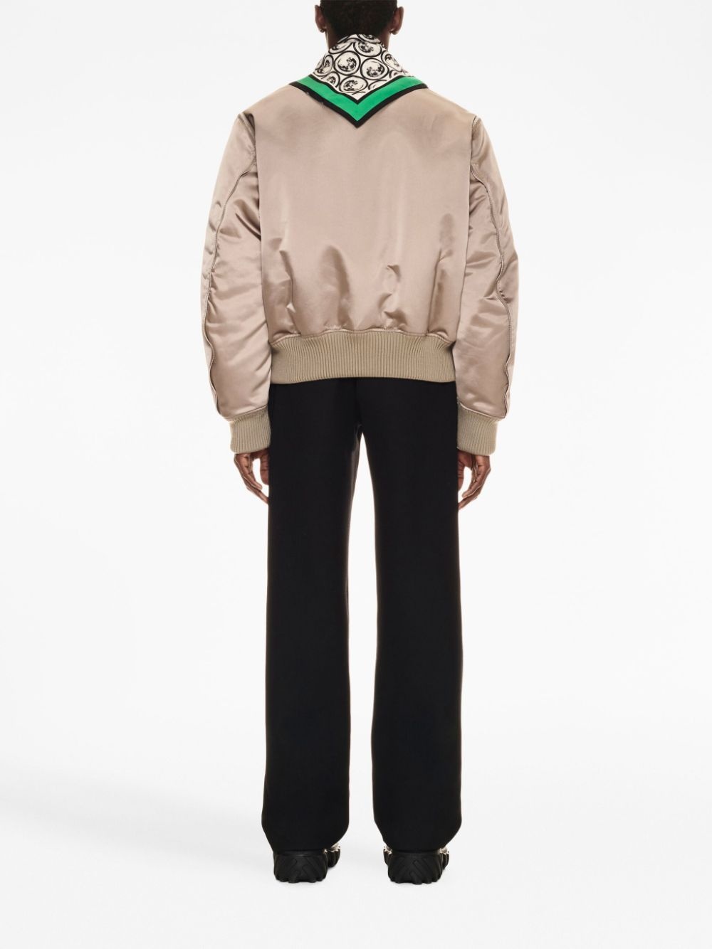 zip-detail bomber jacket - 4