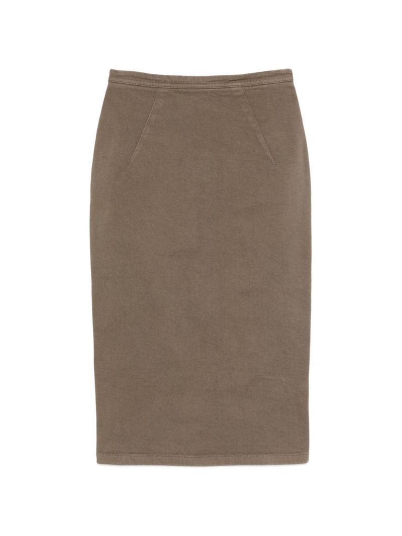 zip-fastening midi skirt 1