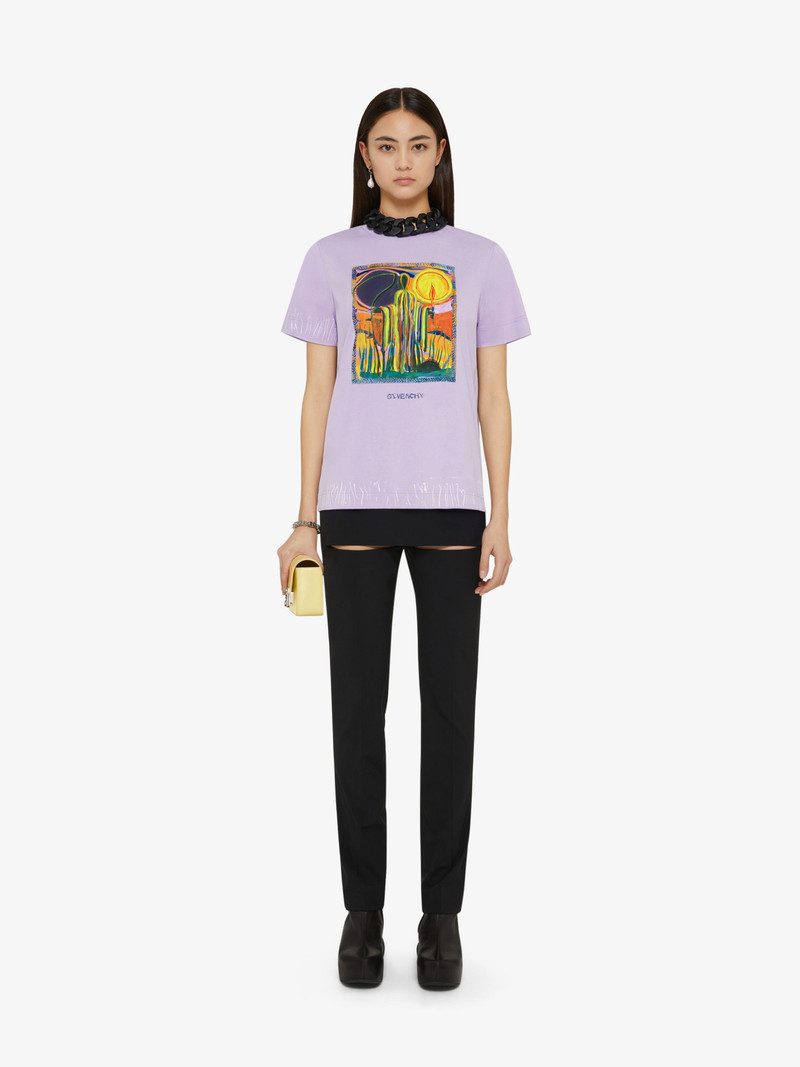 Givenchy T-SHIRT IN JERSEY WITH GIVENCHY REAPER PRINTS outlook
