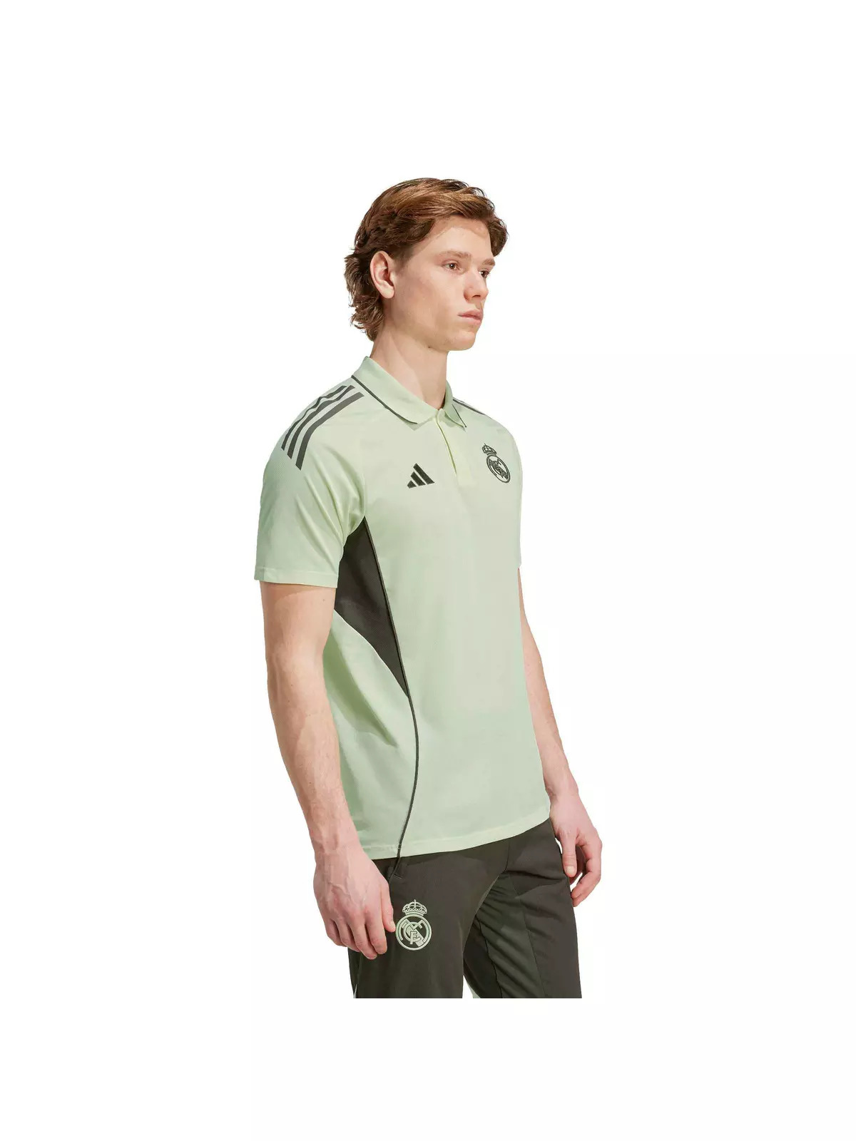 Men's Real Madrid Tiro 25 Competition Polo Shirt -Lt. Green - 3