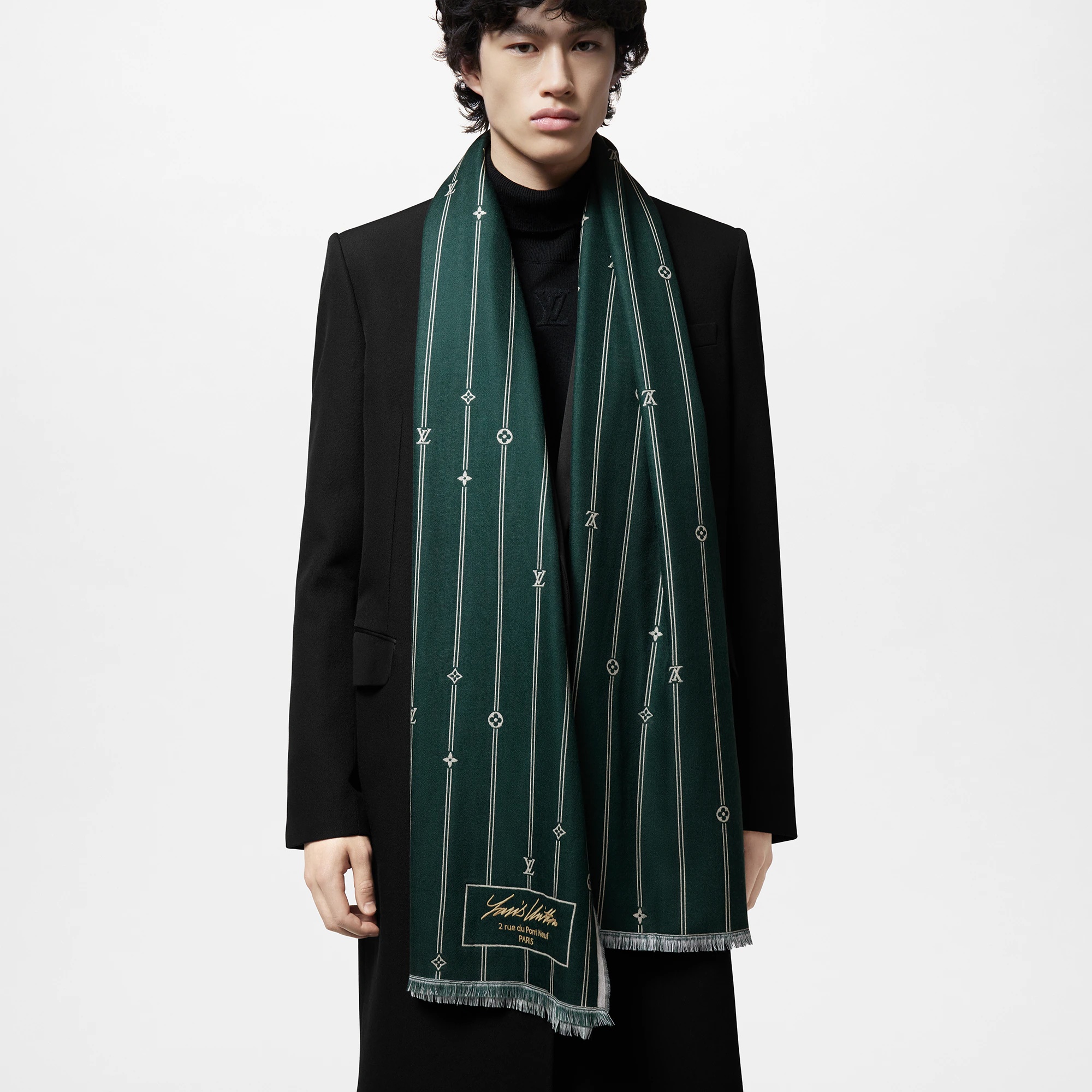 Monogram Stripes Stole - 4