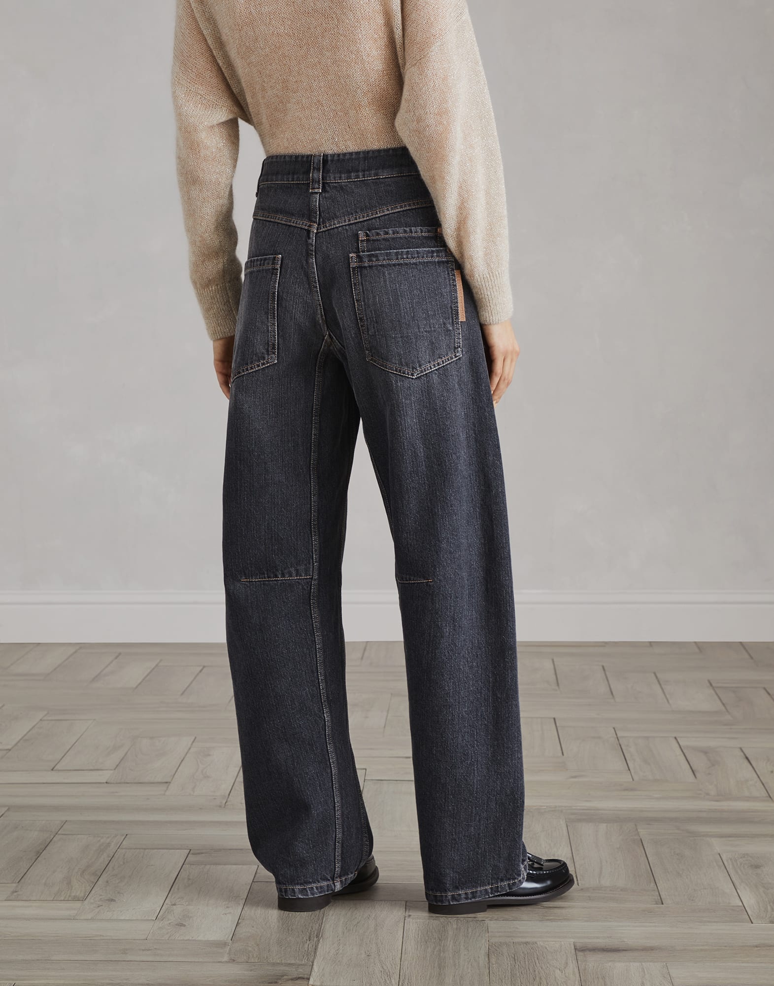 Authentic denim soft curved trousers - 2