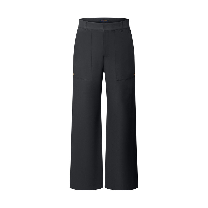 Relaxed Pants With Embossed Signature Details 1