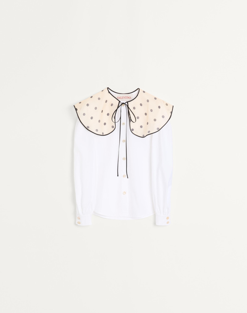 COTTON POPELINE SHIRT - 1