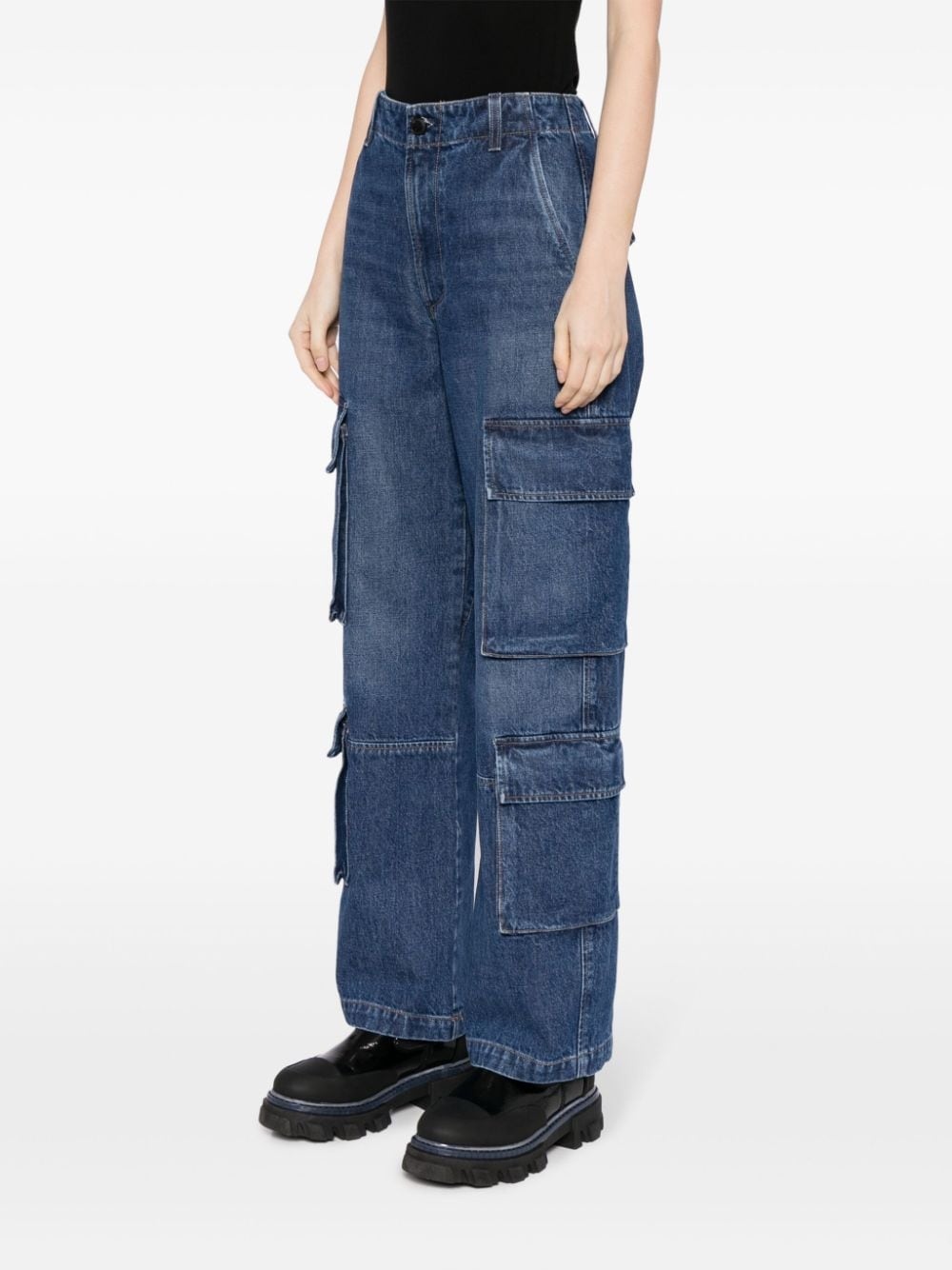 Delena high-waisted cargo jeans - 3