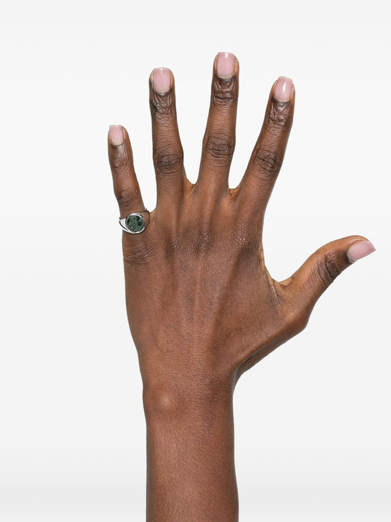 TOM WOOD Kim oval-stone ring outlook