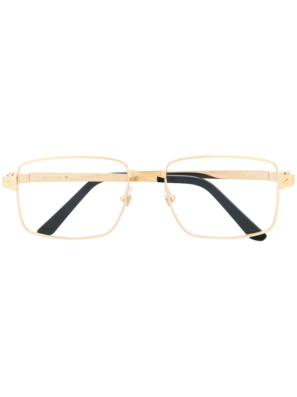 thin square frame glasses - 1