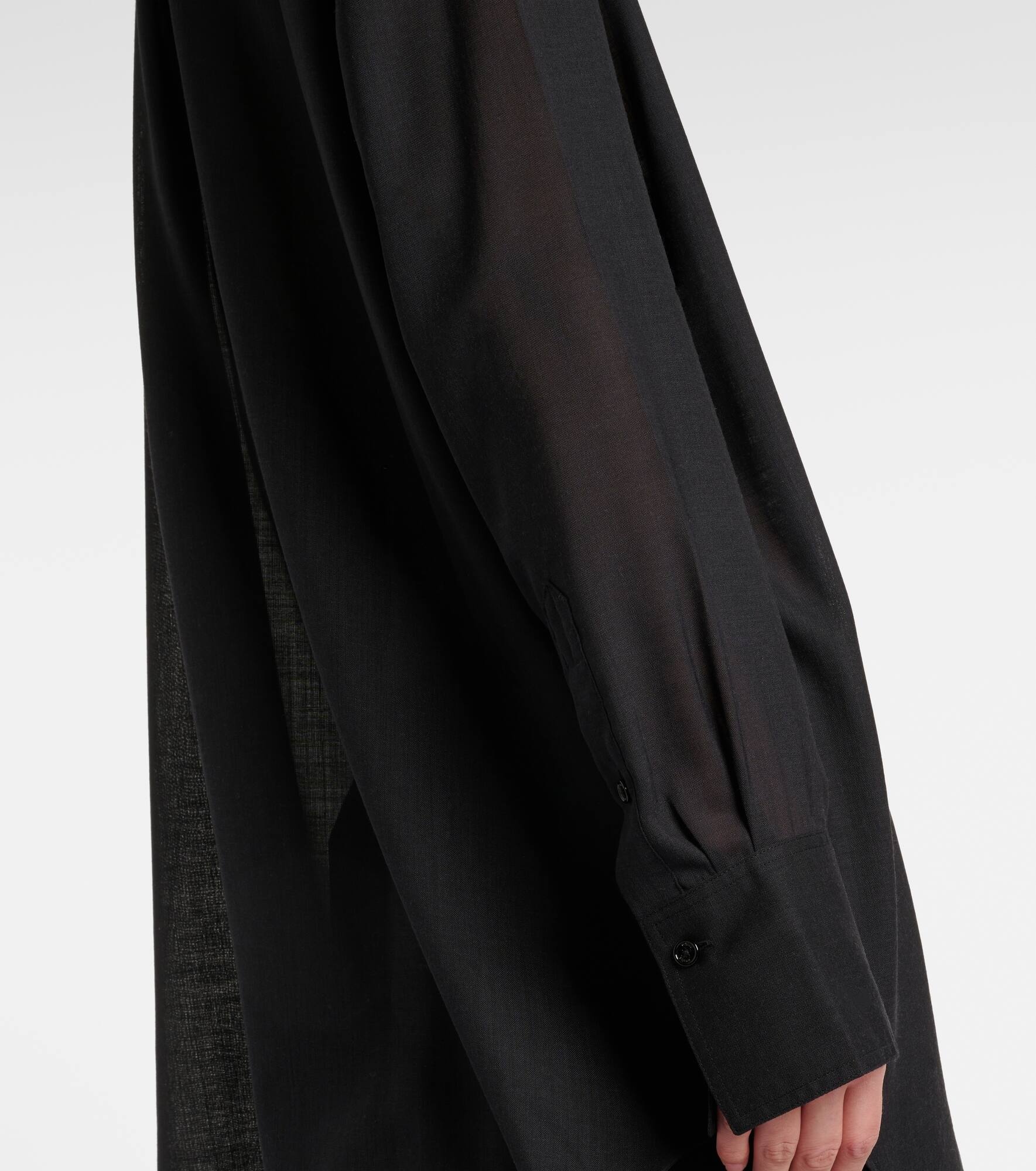Wool voile shirt - 5