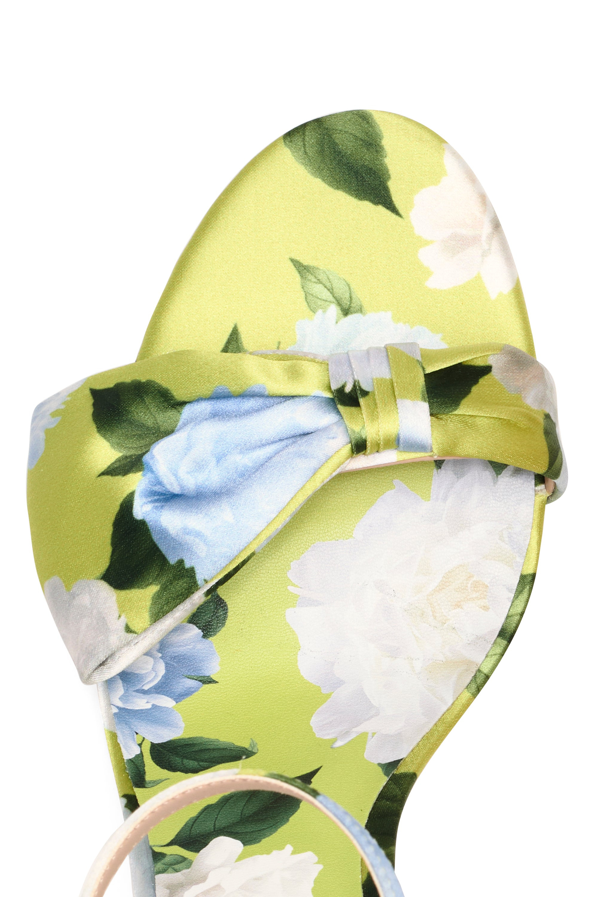 CHELSEA OBI-BOW OPEN TOE - CITRINE PEONIES - 3