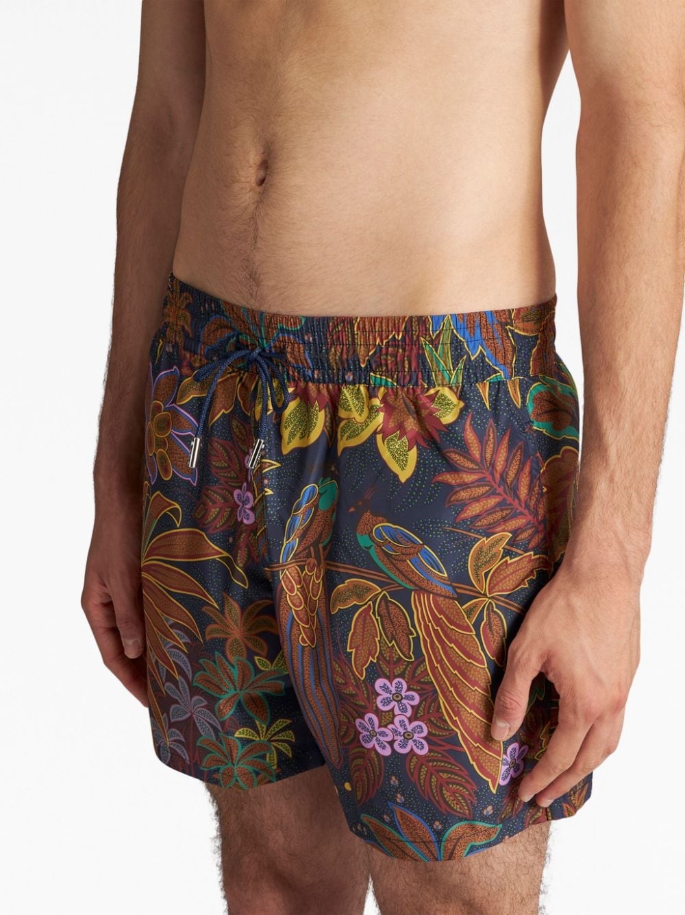 botanical-print swim shorts - 4