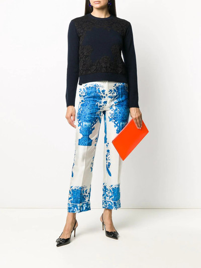 Valentino lace overlay jumper outlook