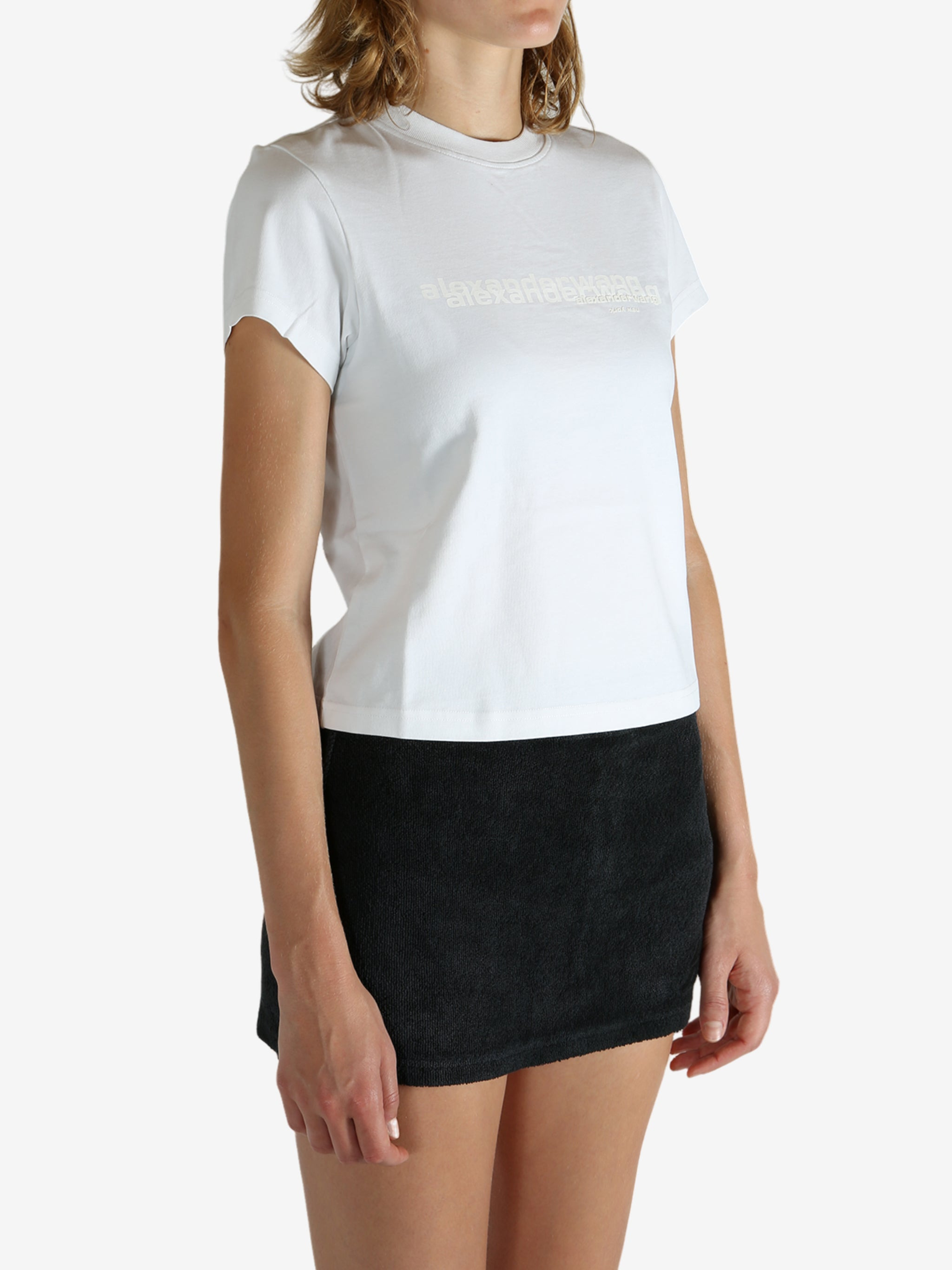 ALEXANDER WANG - Women Shrunken Tee - 2