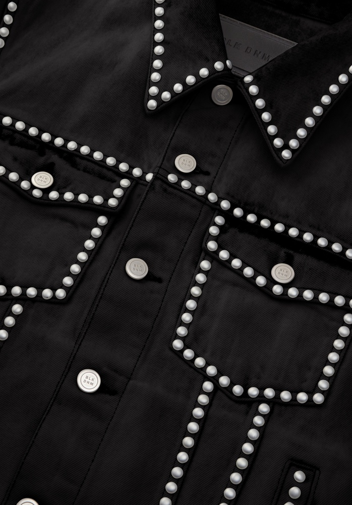 DENIM JACKET 75 BLACK STUDDED - 5