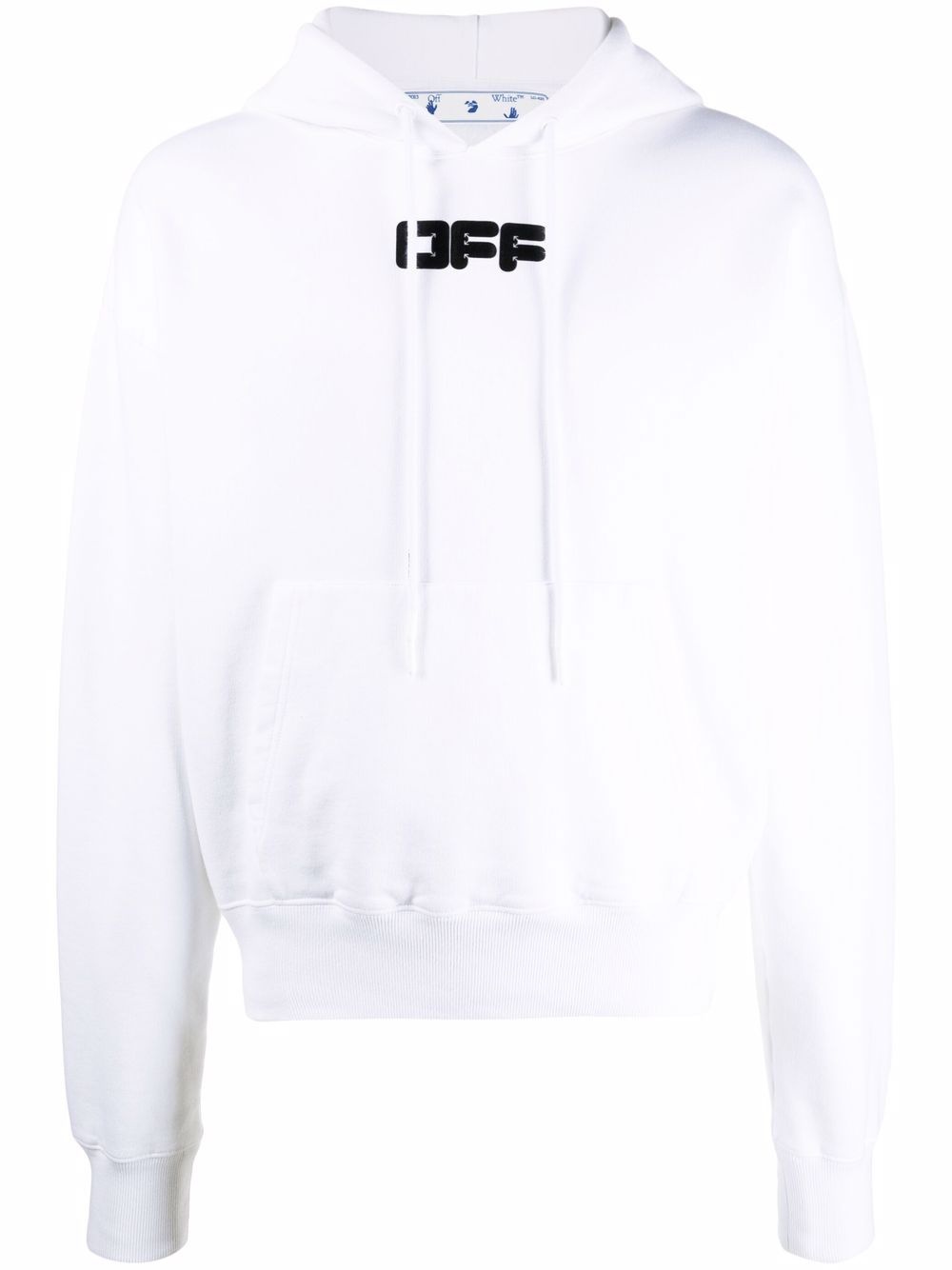 logo-print drawstring hoodie - 1