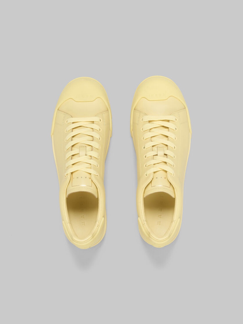 DADA BUMPER SNEAKER IN YELLOW LEATHER - 4