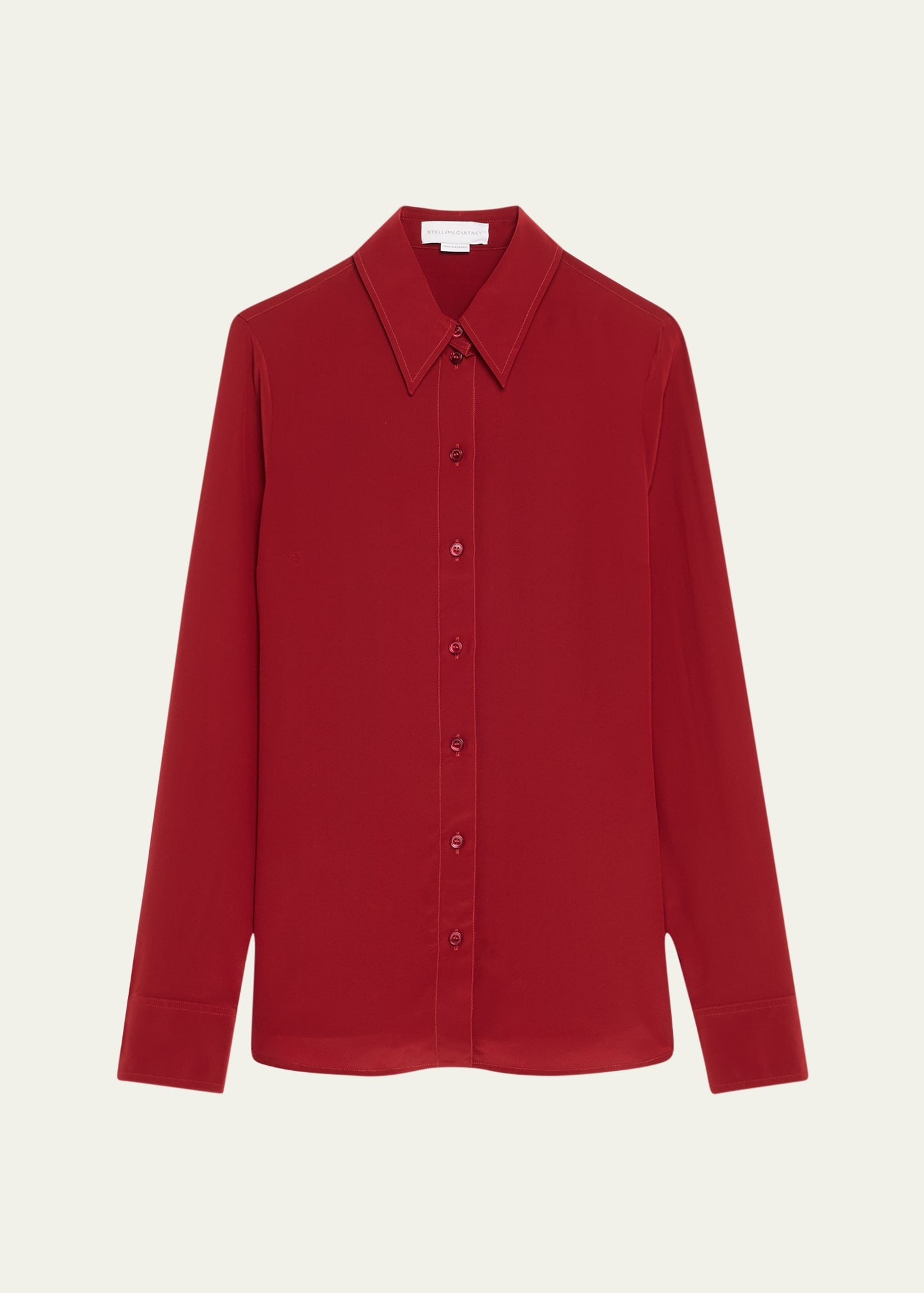 Button Down Silk Top - 1