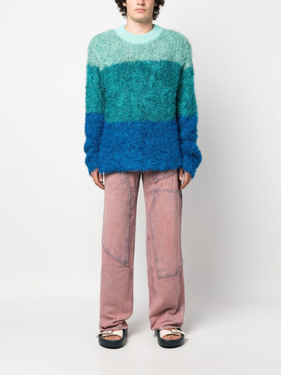 Andersson Bell colour-block brushed-effect jumper outlook
