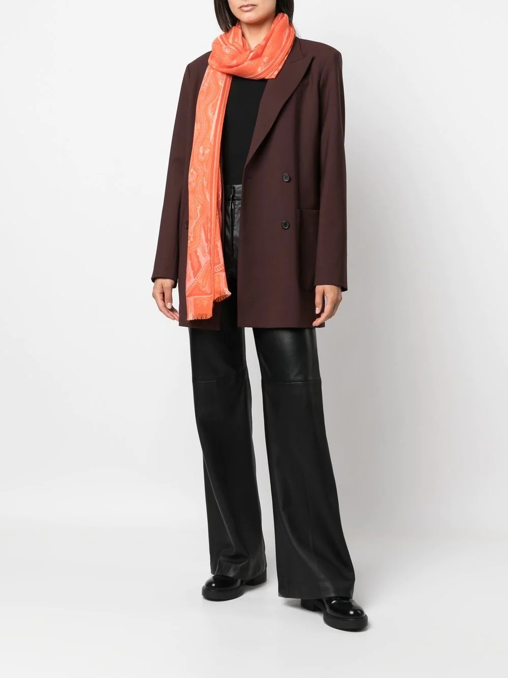 abstract-print scarf - 2